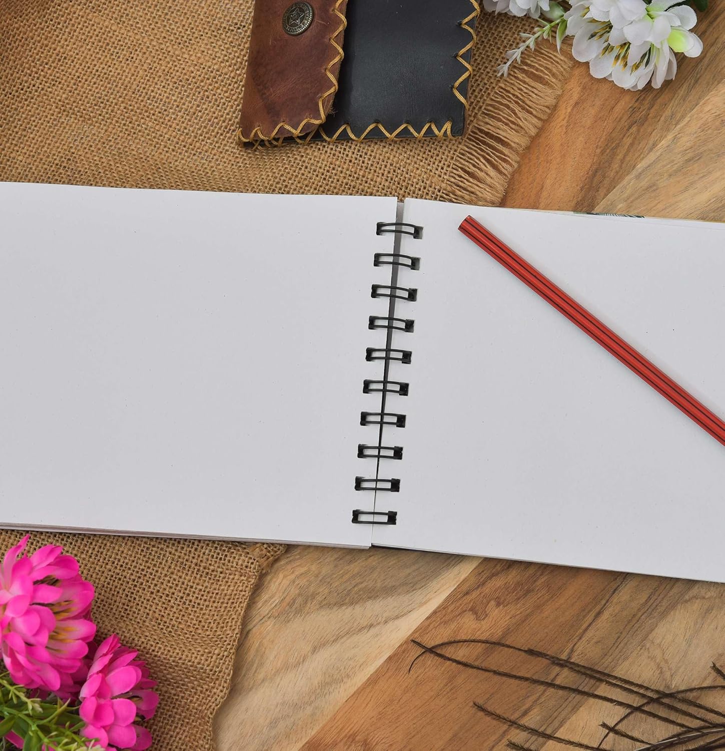 Handmade Krishna Peacock Printed Cardboard Diary for Writing