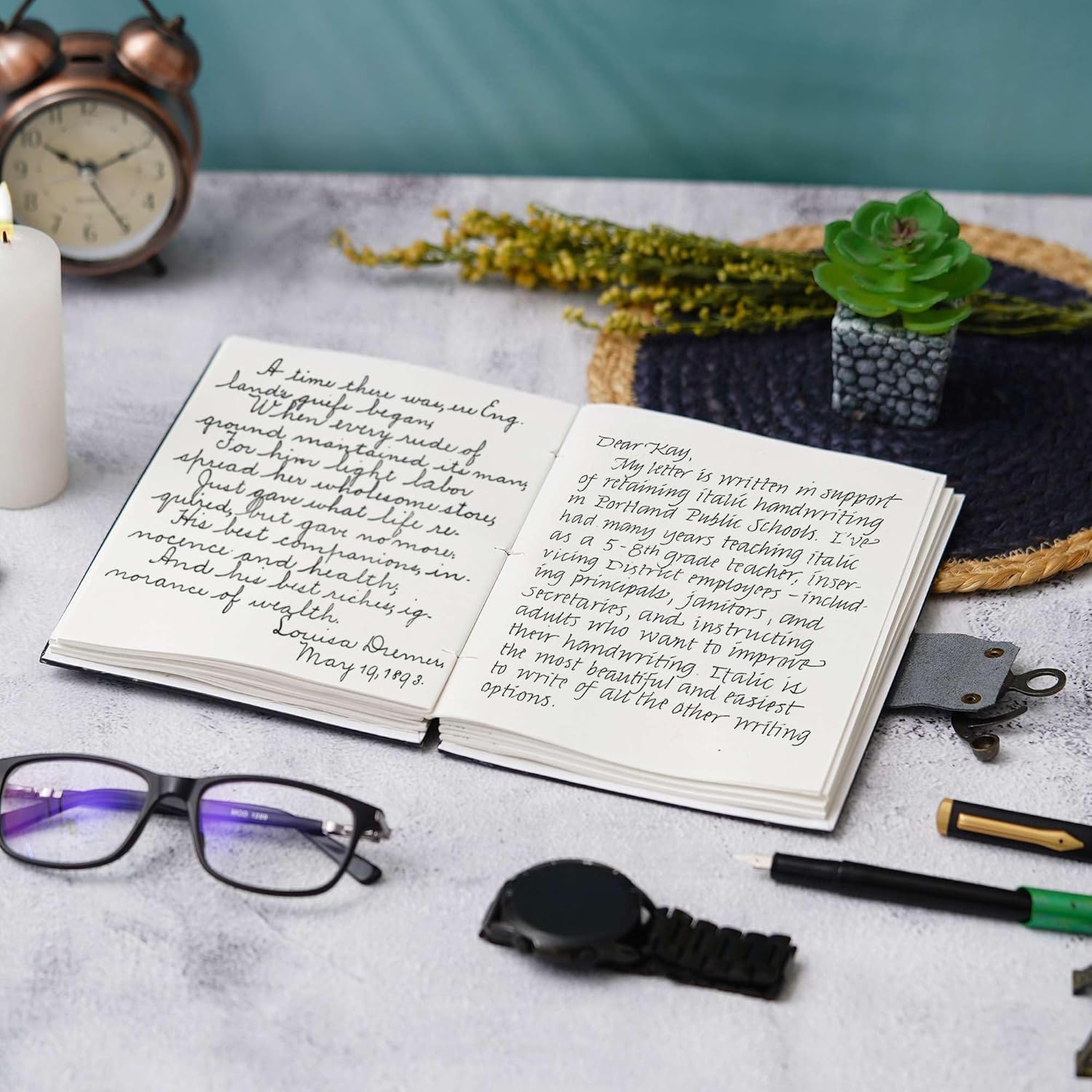 Handmade Printed Cardboard Journal Diary Buckle Lock – Classic Design