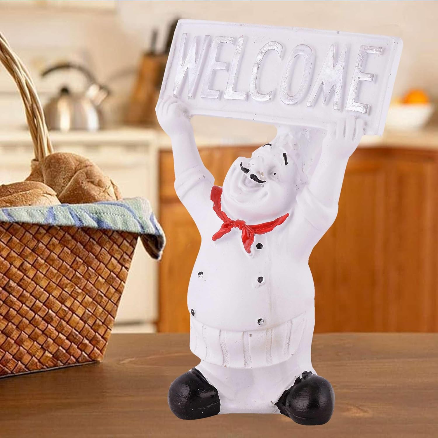 Cute Chef Figurine Miniature Resin Showp...