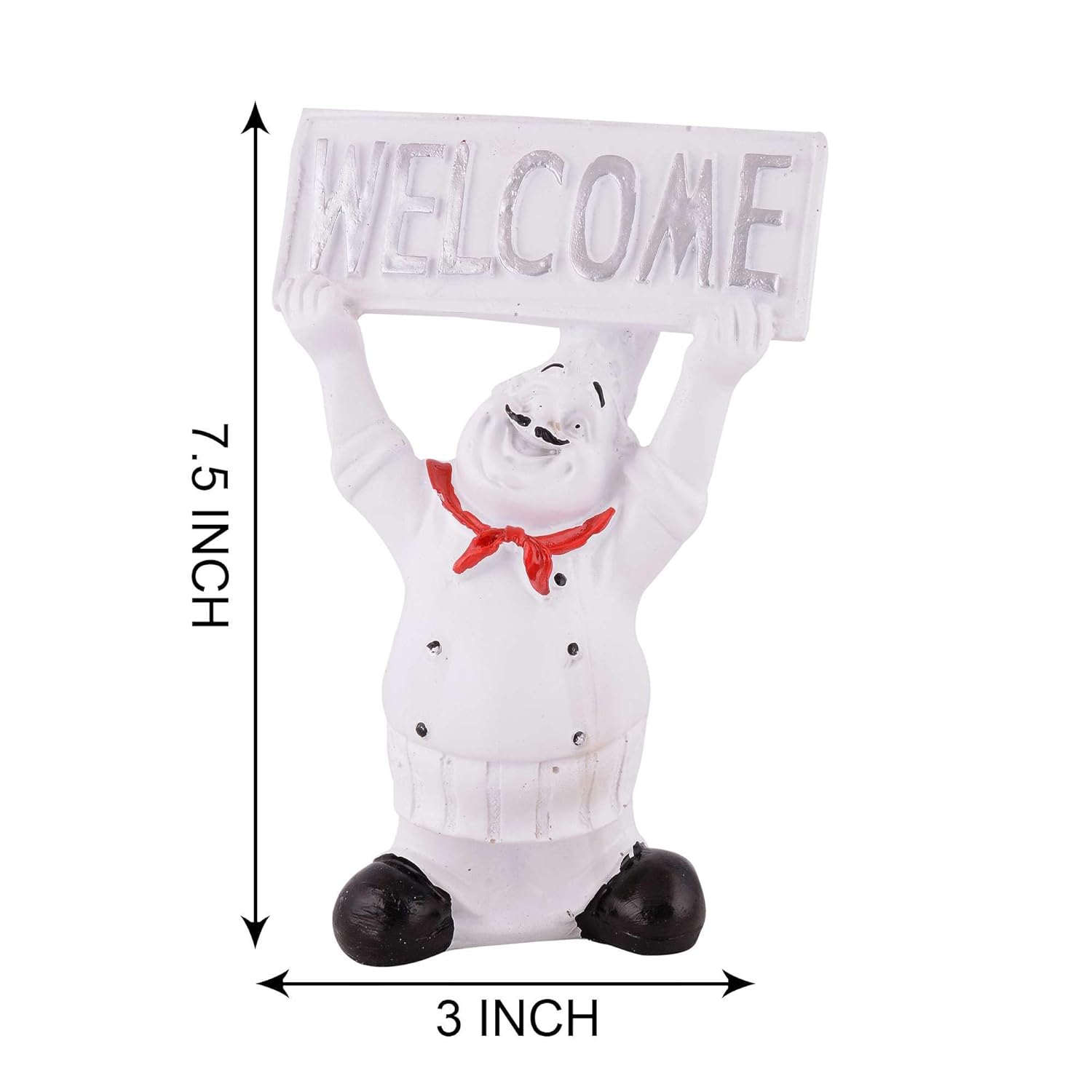 Cute Chef Figurine Miniature Resin Showpiece for Home Decor