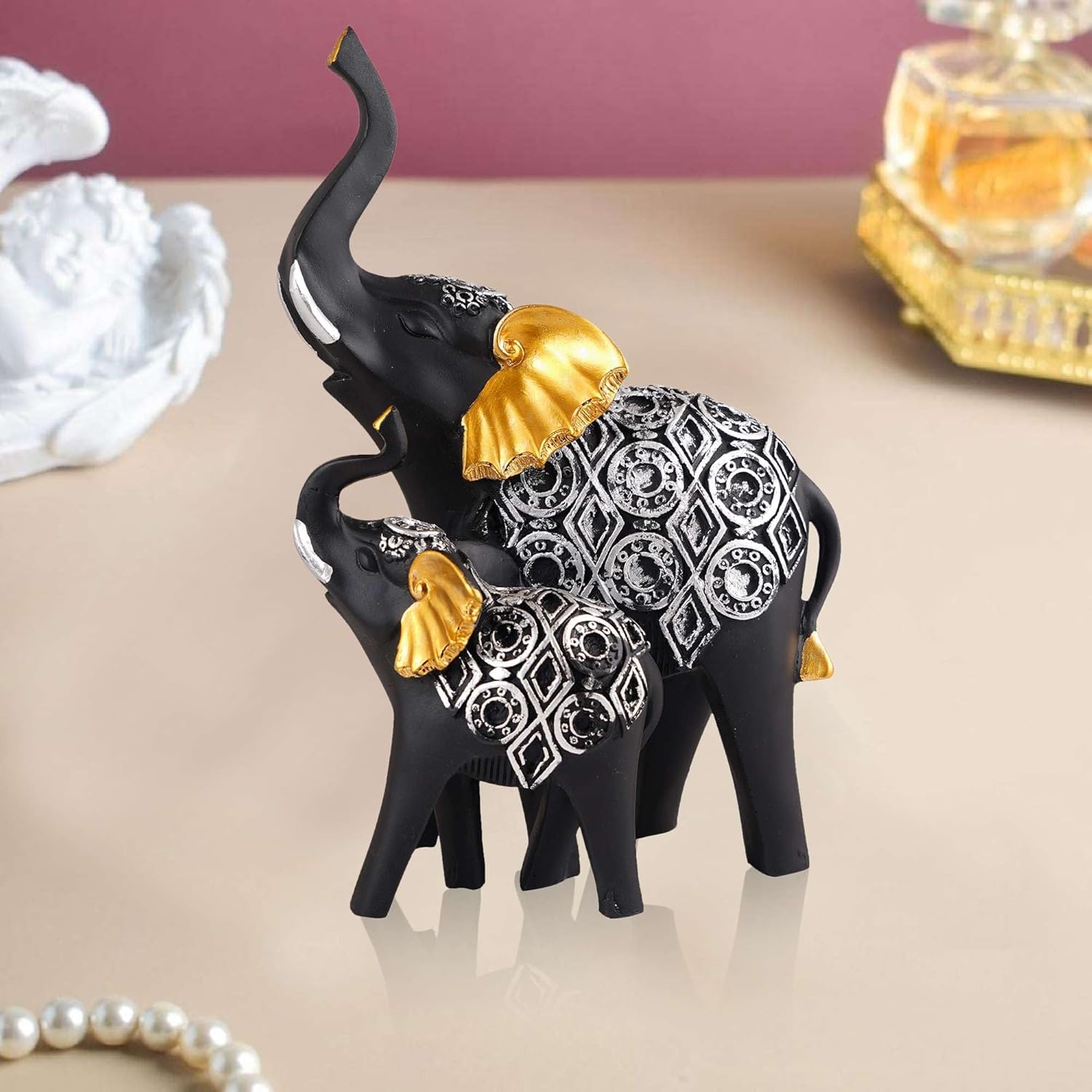 Polyresin Elephant Decorative Showpiece...