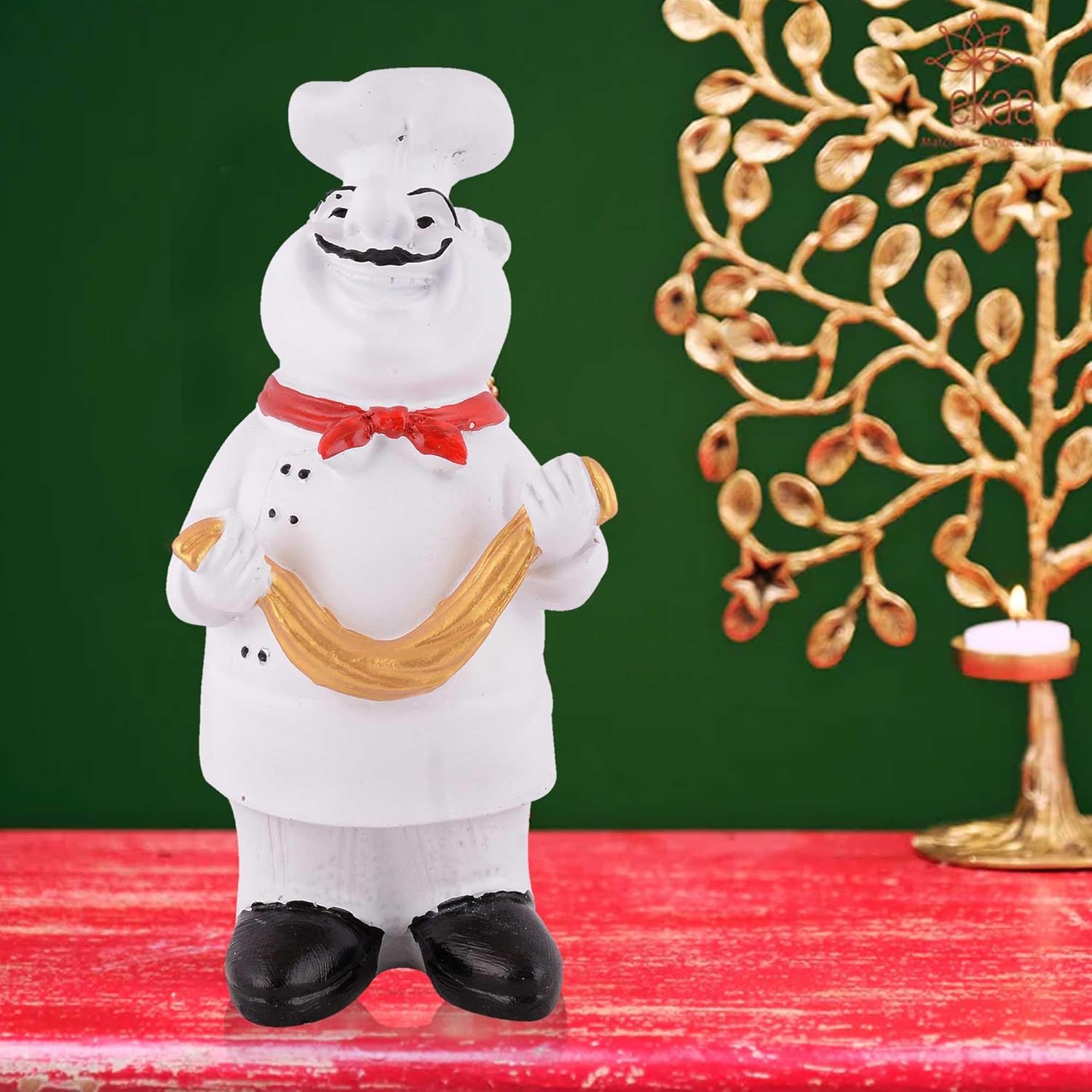 Miniature Cute Chef Resin Statue for Kitchen Decoration