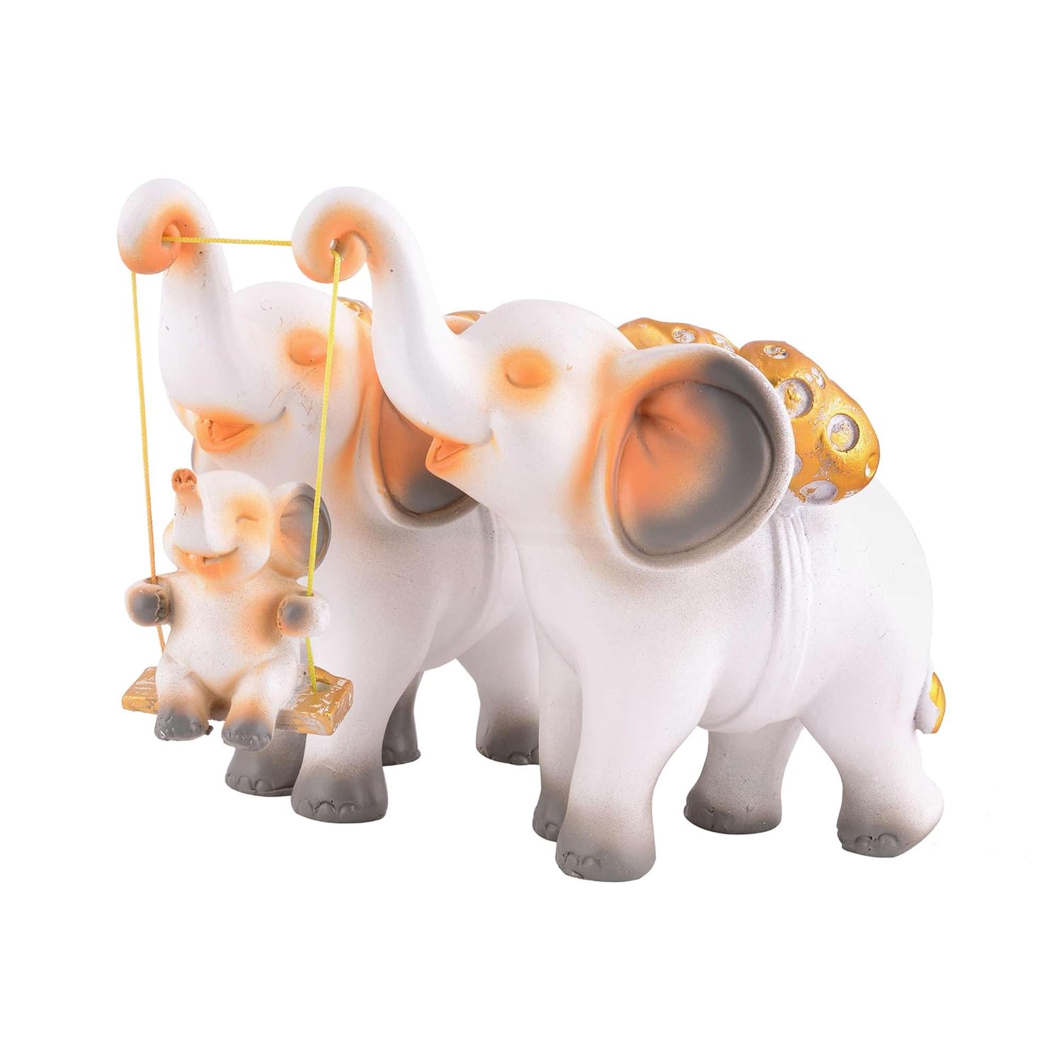 Handcrafted Elephant Decor Set for Tabletop and Mantel