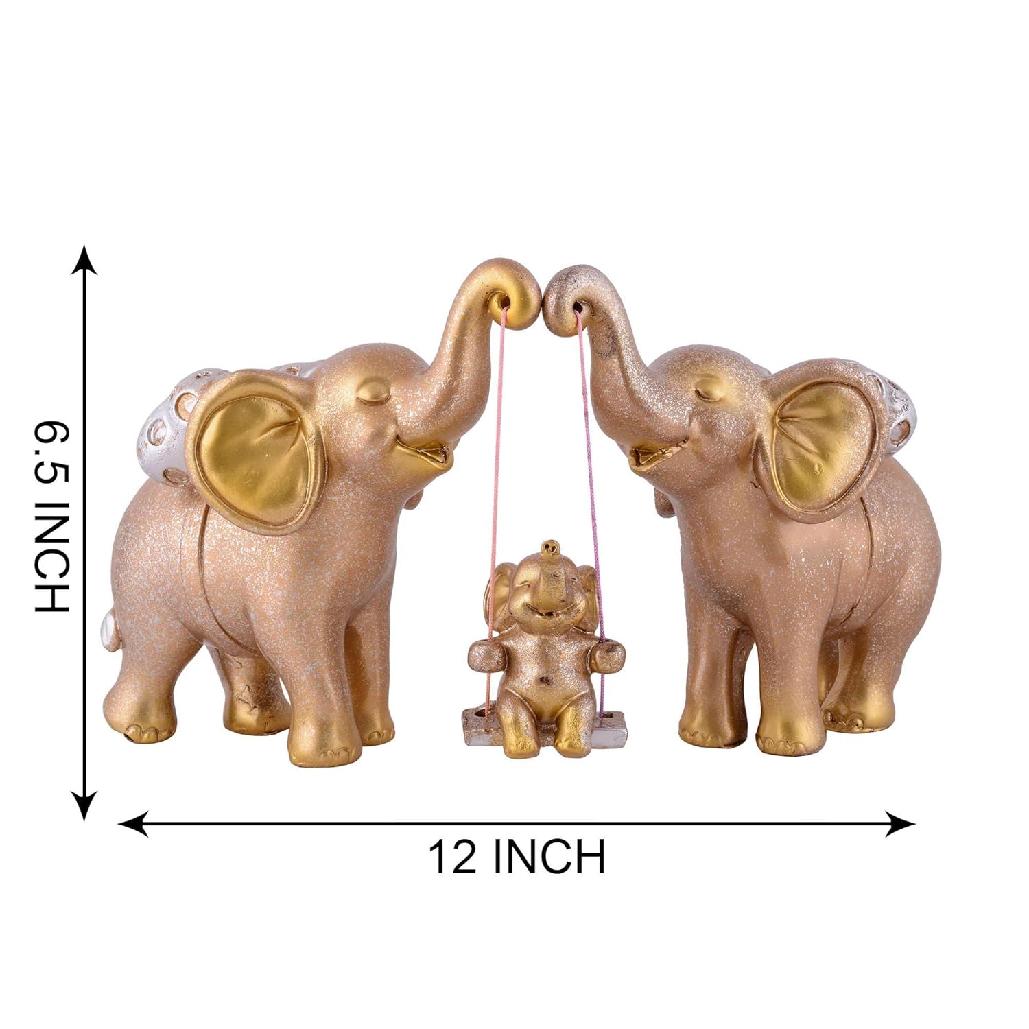 Elegant Resin Elephant Statues for Living Room Decoration