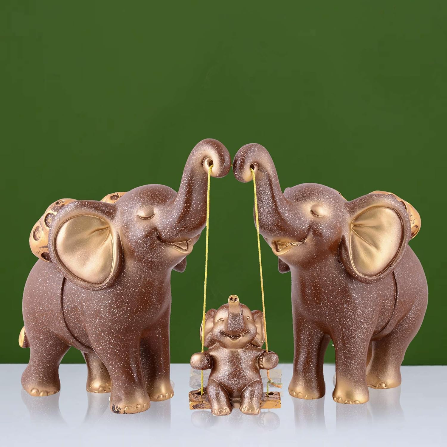 Decorative Elephant Figurine Set for Stylish Interiors