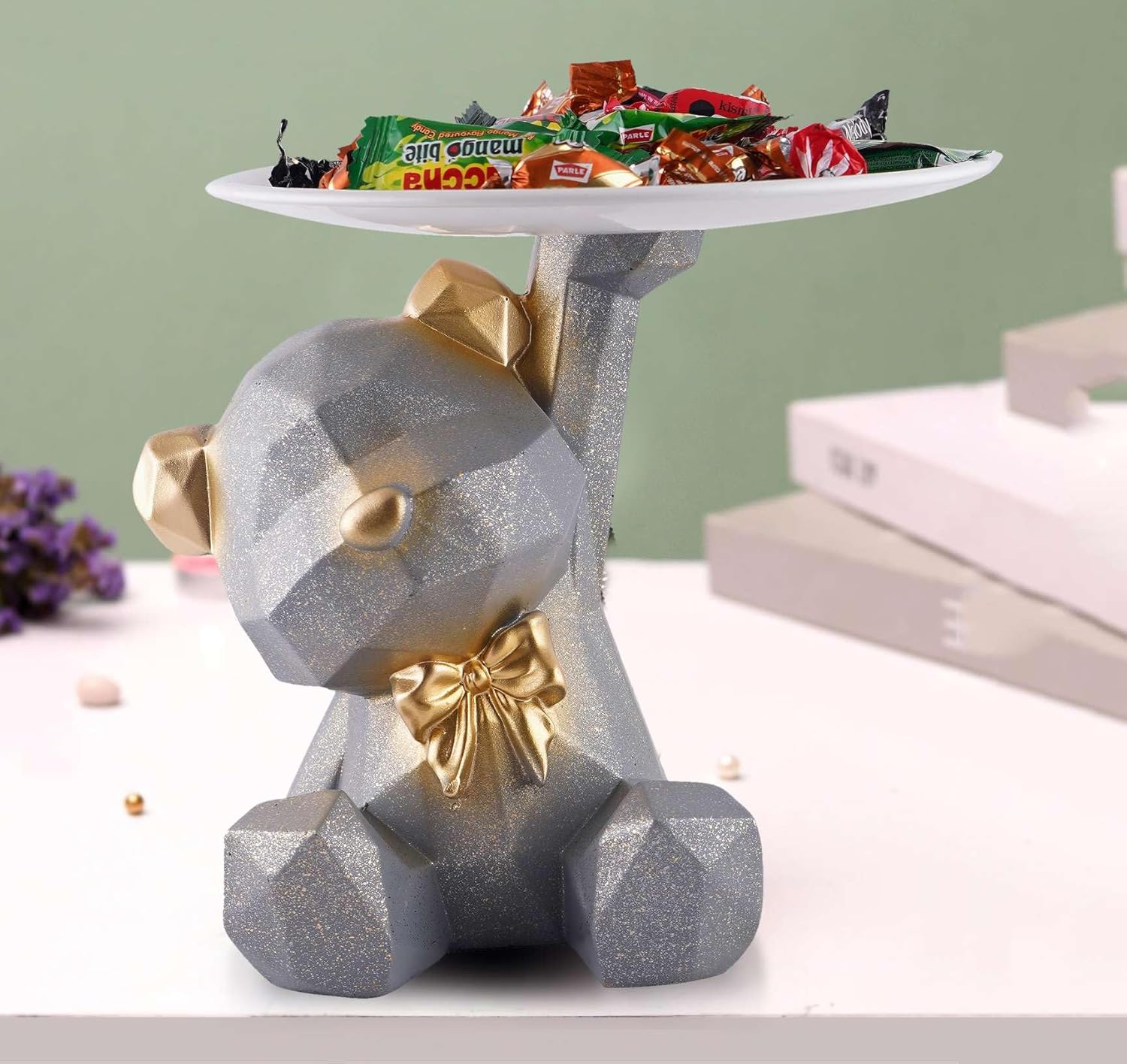 Playful Bear Figurine Showpiece for Home...