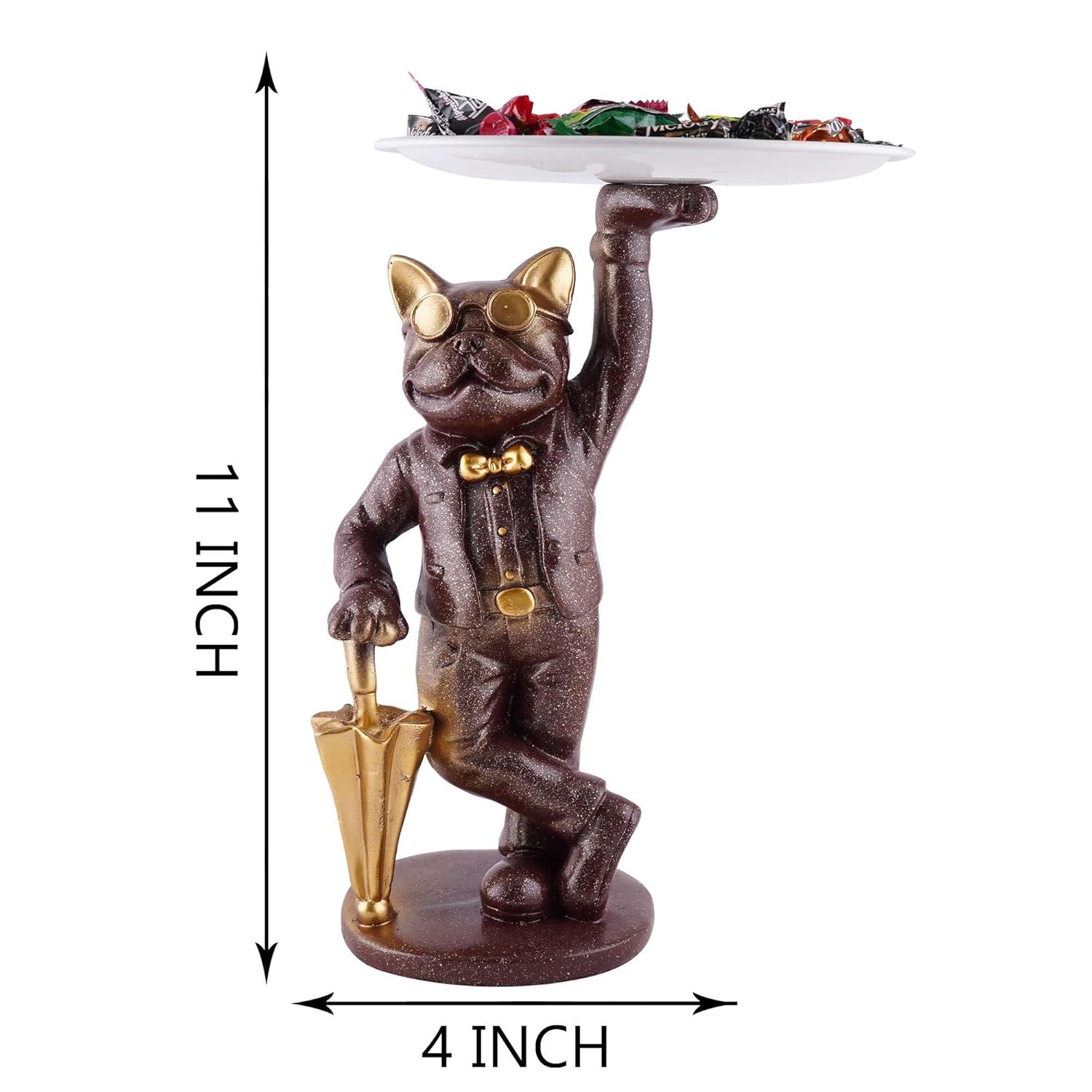 Resin Decorative Cool Dog Storage Holder for Home