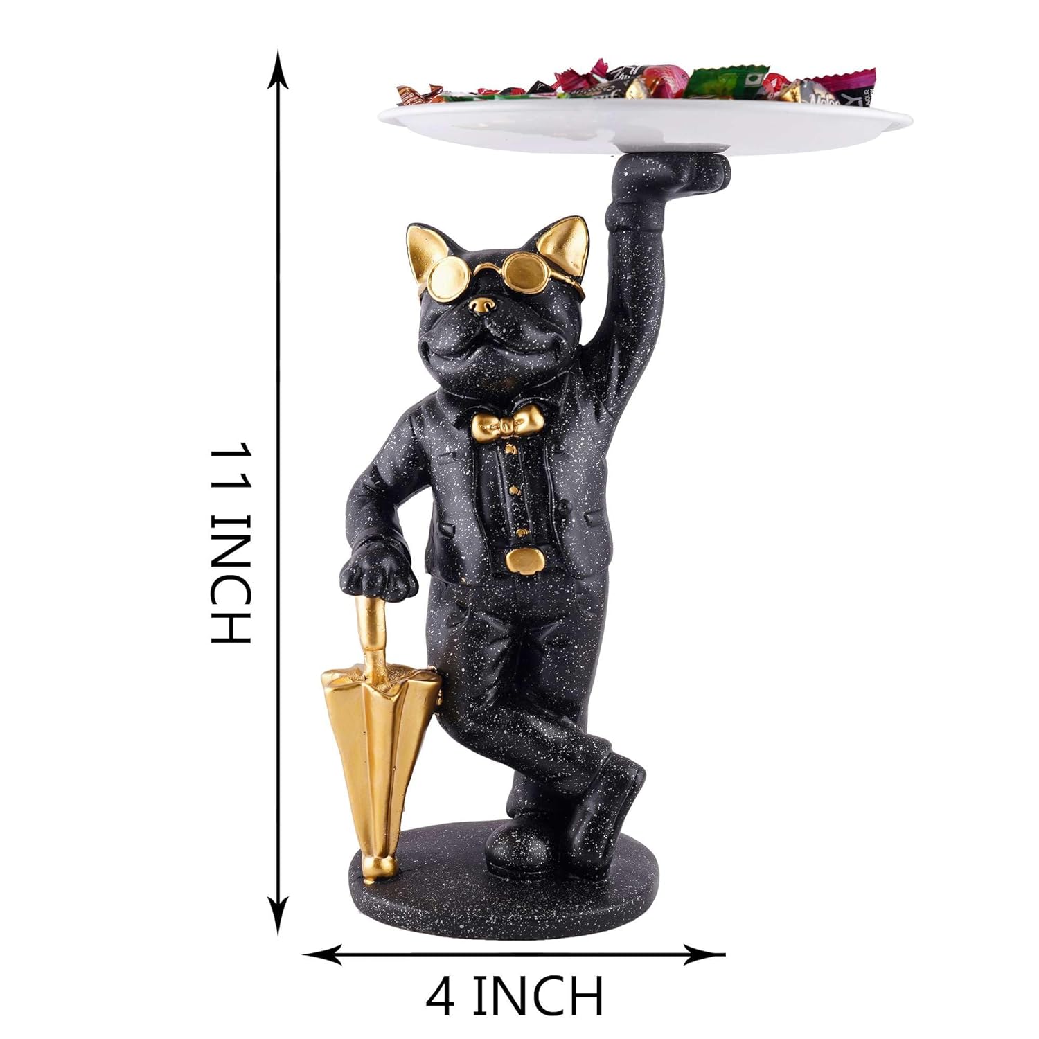 Cool Dog Storage Holder Resin Decorative Showpiece