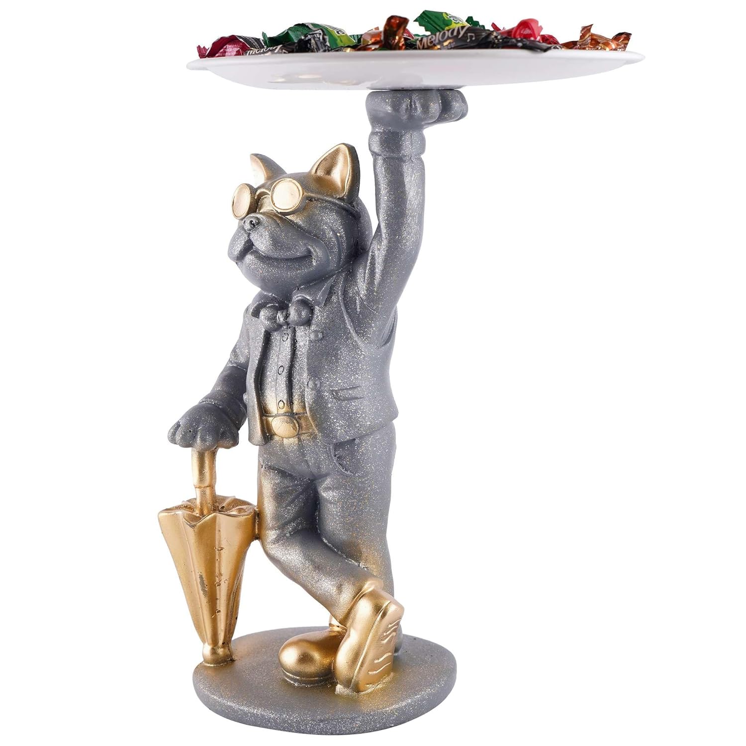 Resin Cool Dog Storage Holder Home Decor Showpiece