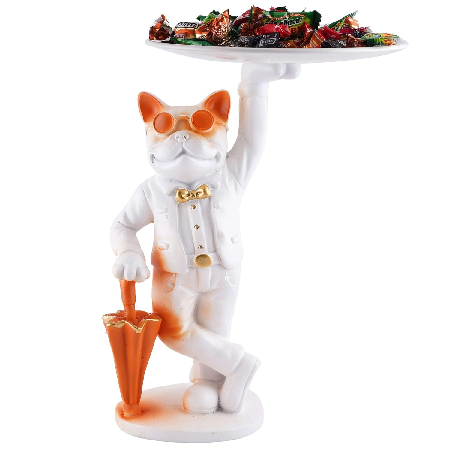 Resin Cool Dog Storage Holder Decorative Showpiece