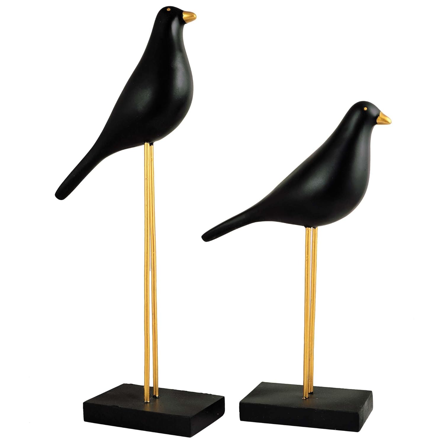 Sparrow Bird Showpiece on Iron Stand Home Decor