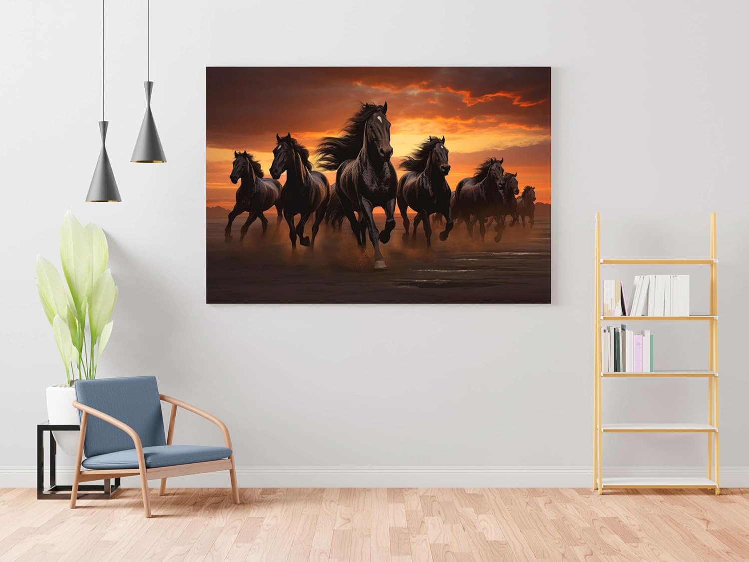 Seven Horse Painting For Wall Decoration...