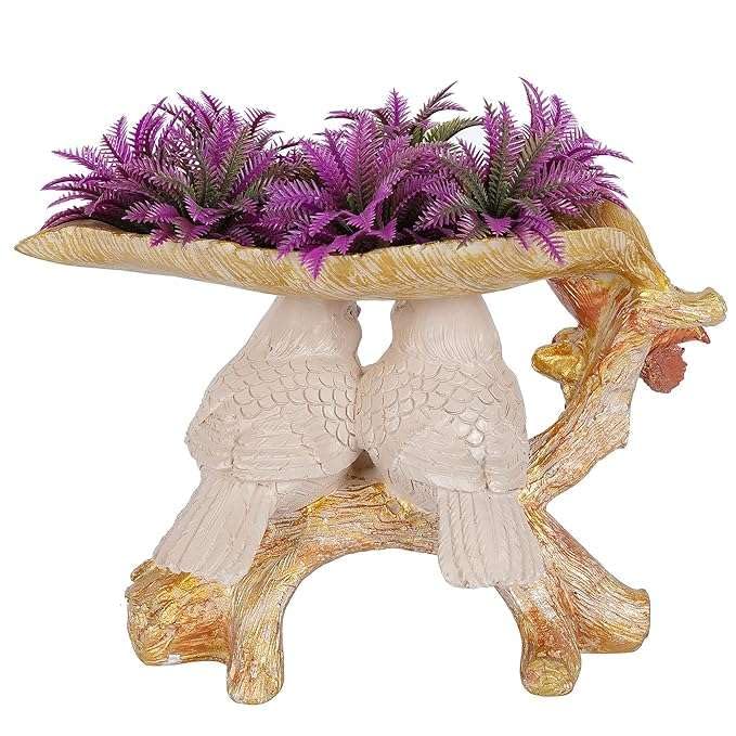 Birds Couple on Tree Handcrafted Resin Showpiece