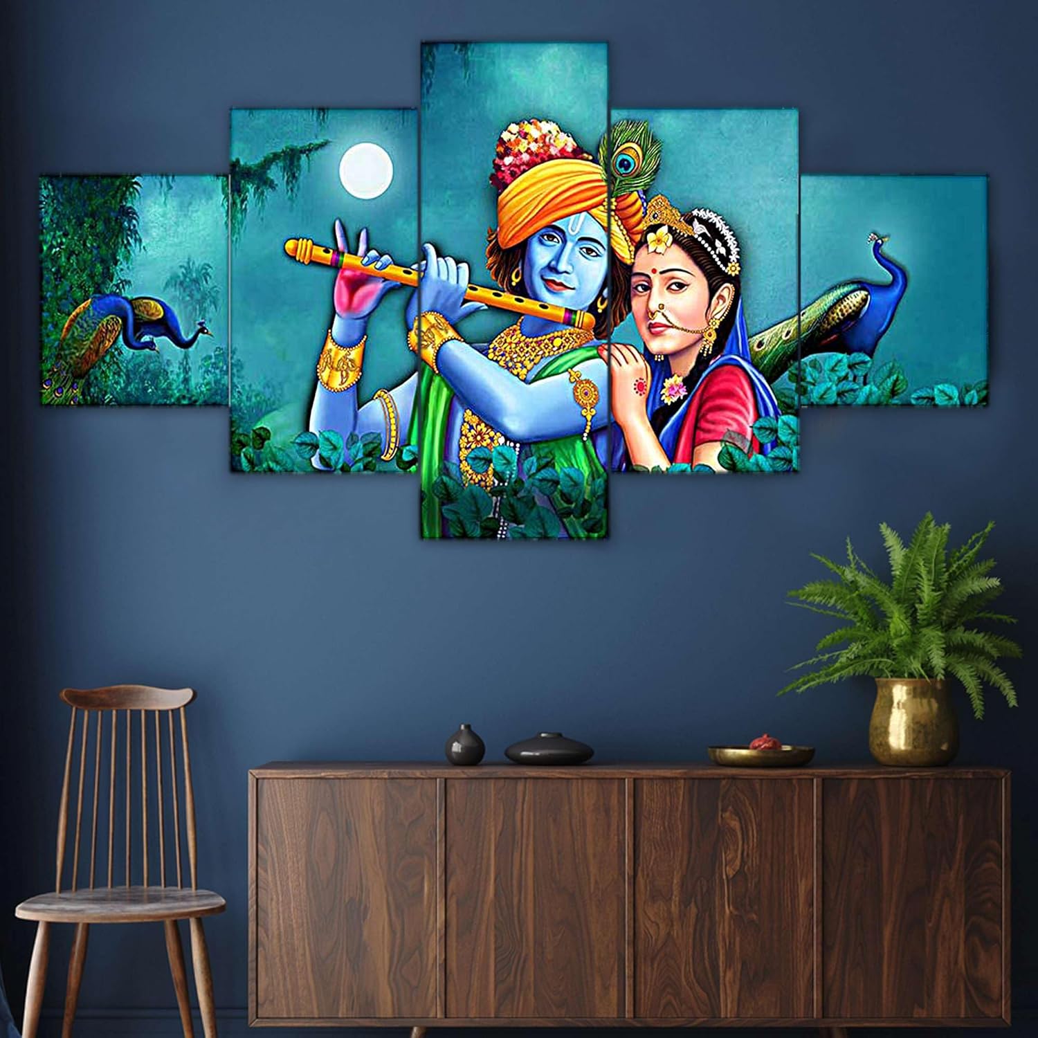 MDF Framed 3D Wall Painting Set of Five...