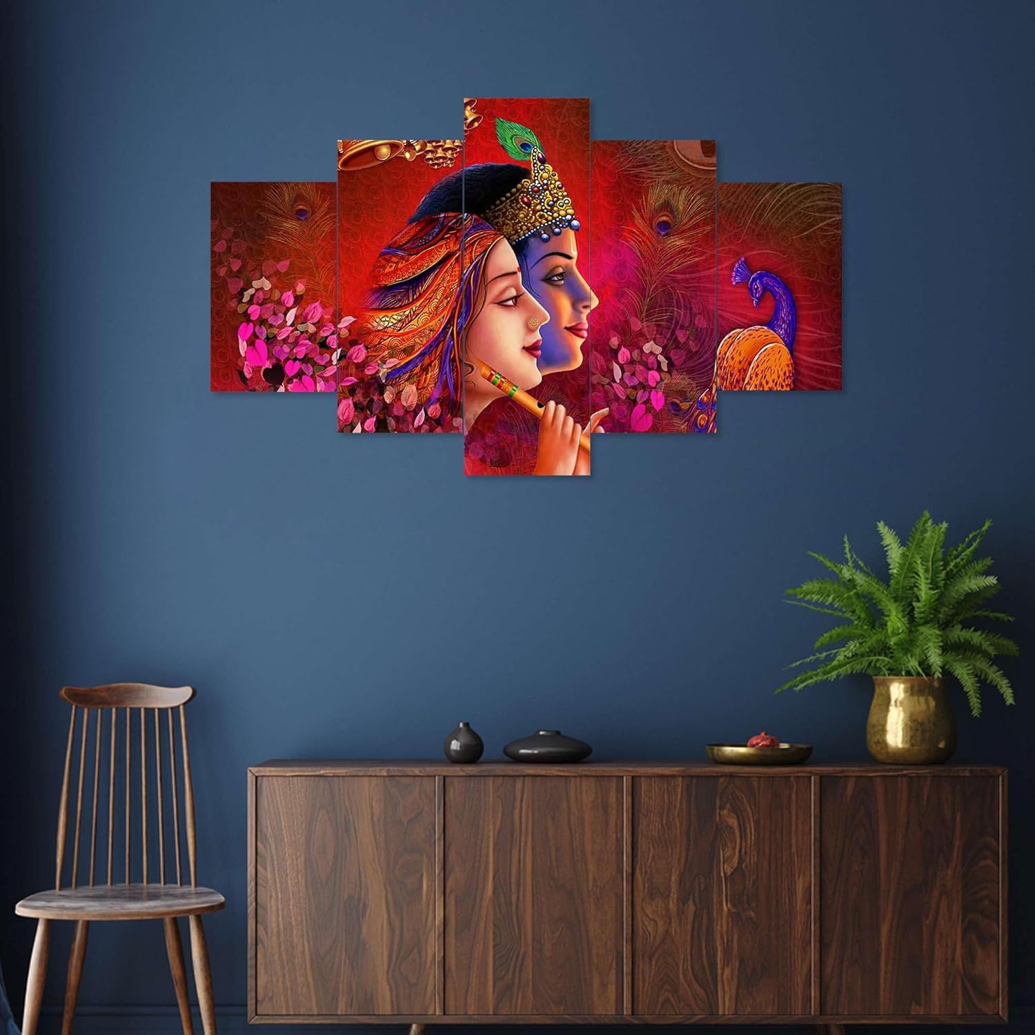 MDF Framed 3D Wall Painting Karishna Set...