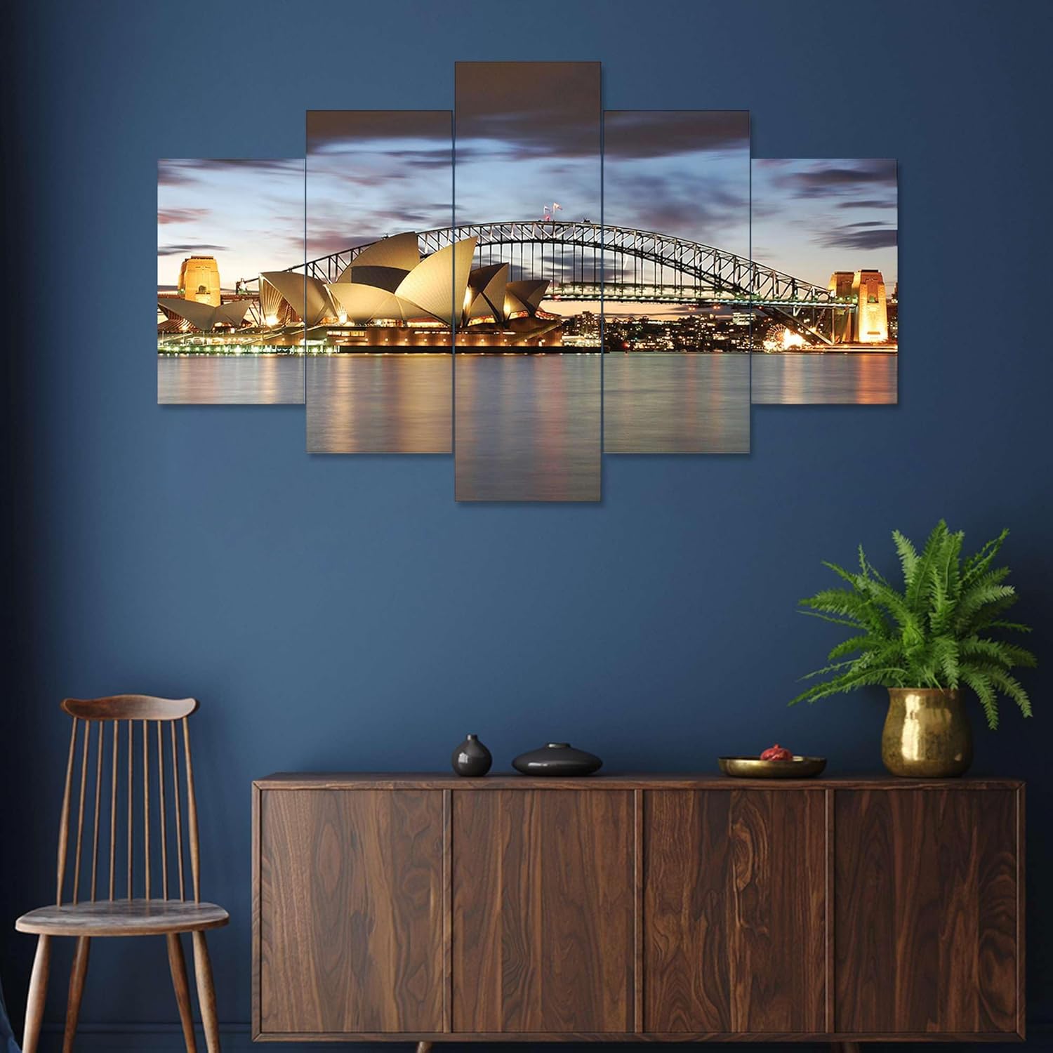 MDF Framed 3D Wall Painting Set of Five...