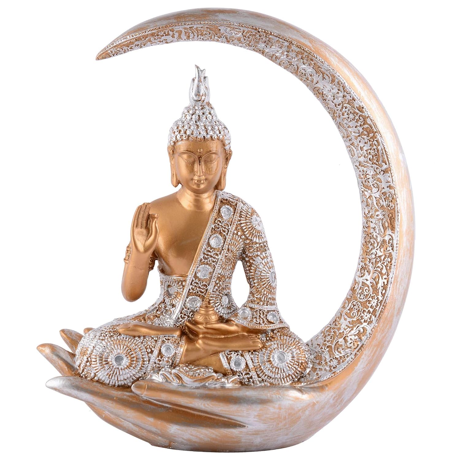 Gautam Buddha Statue Feng Shui Vastu Idol Decor Black