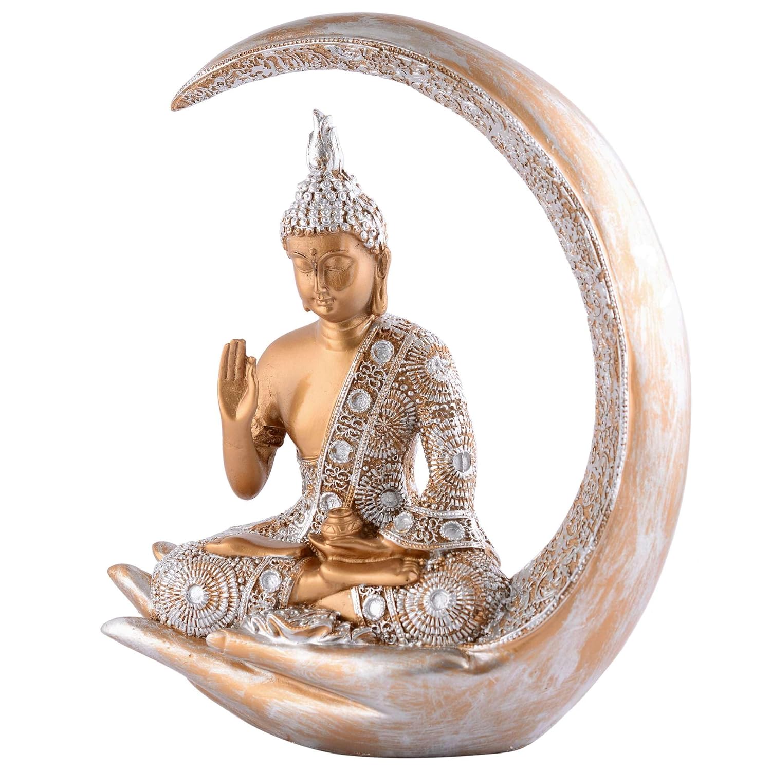 Gautam Buddha Statue Feng Shui Vastu Idol Decor Black