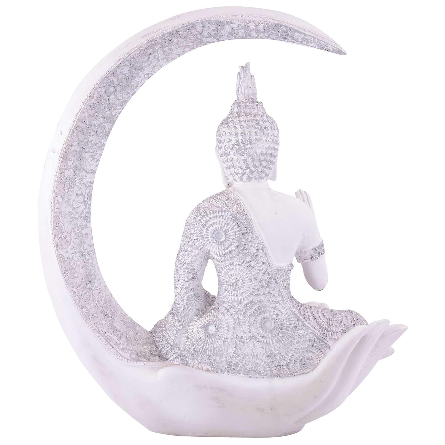 Gautam Buddha Statue Feng Shui Vastu Home Showpiece White Color
