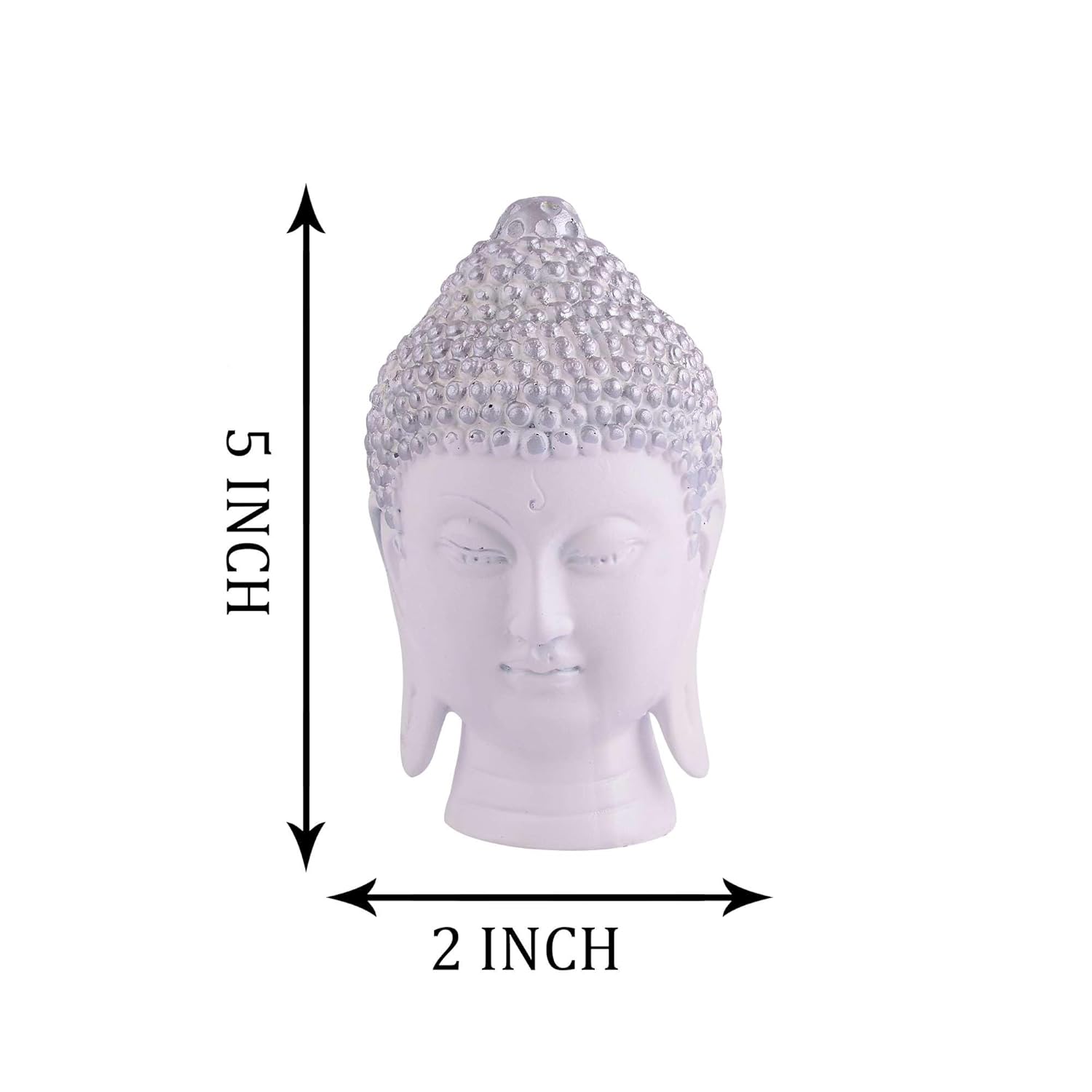 Gautam Buddha Statue Feng Shui Vastu Decorative Idol White Color