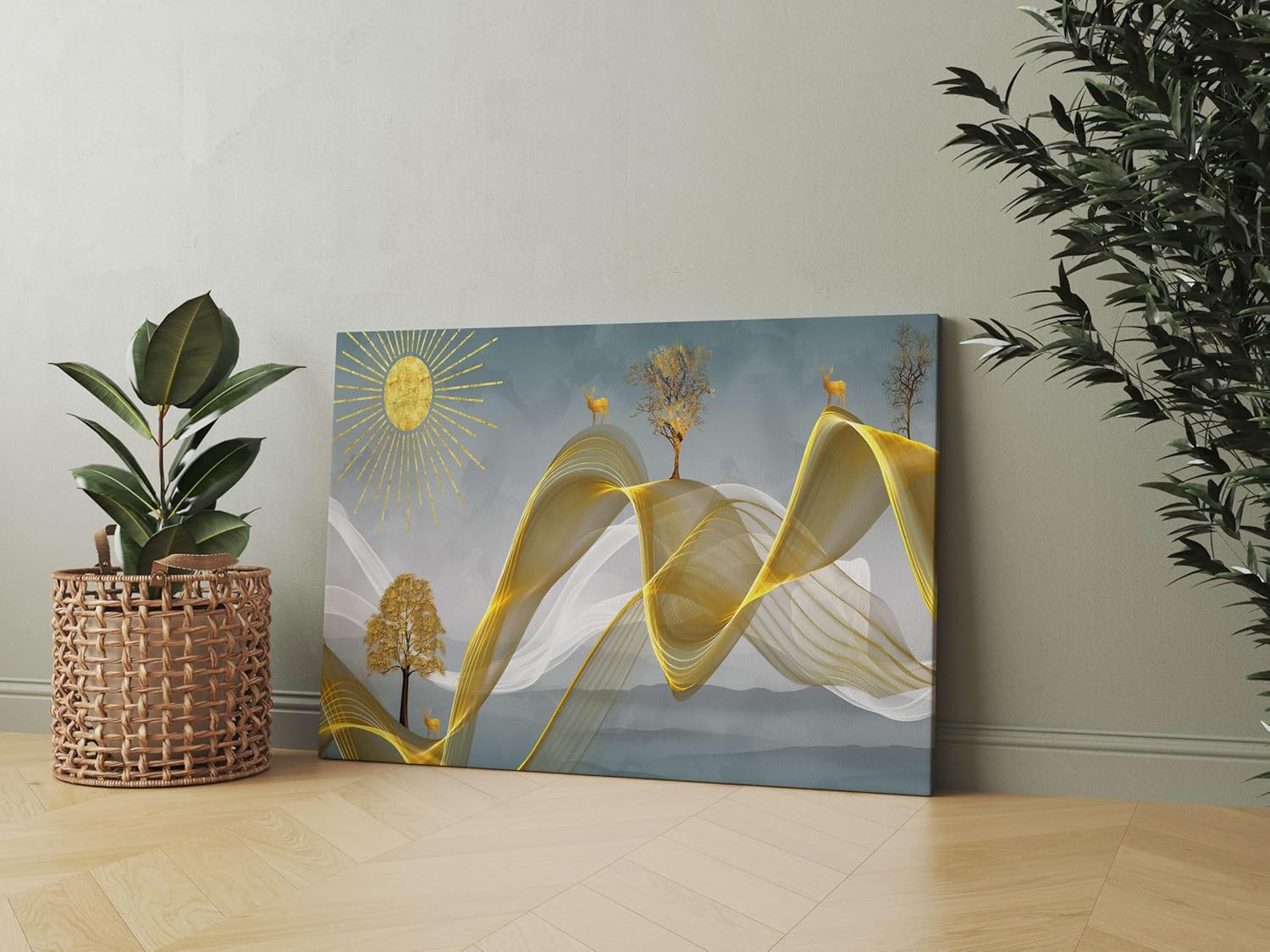 Morden Art Painting For Wall Decoration With Frame Canvas Painting For Living Room