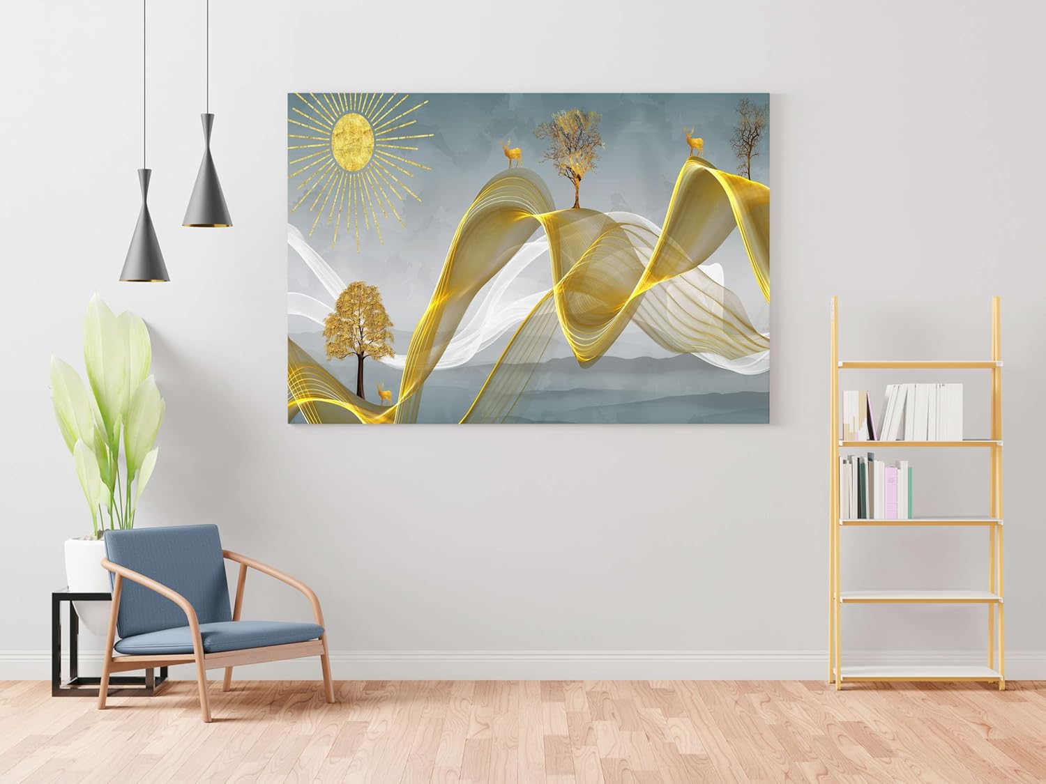 Morden Art Painting For Wall Decoration With Frame Canvas Painting For Living Room