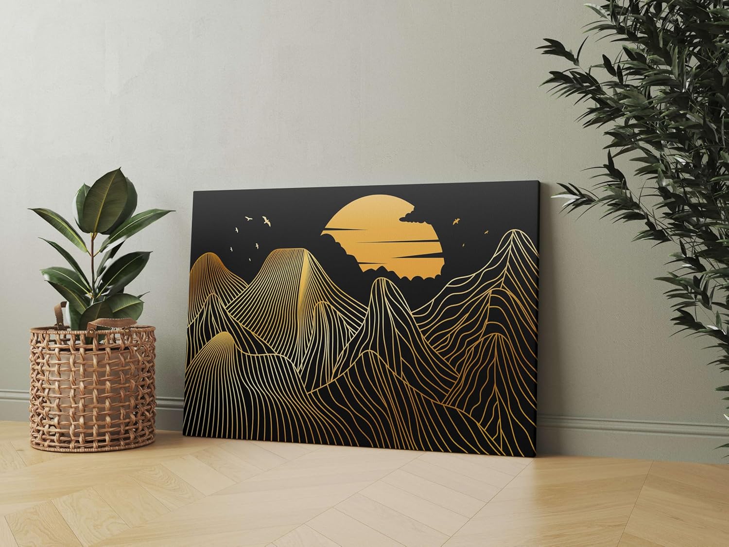 Morden Art Painting For Wall Decoration With Frame Canvas Painting For Living Room