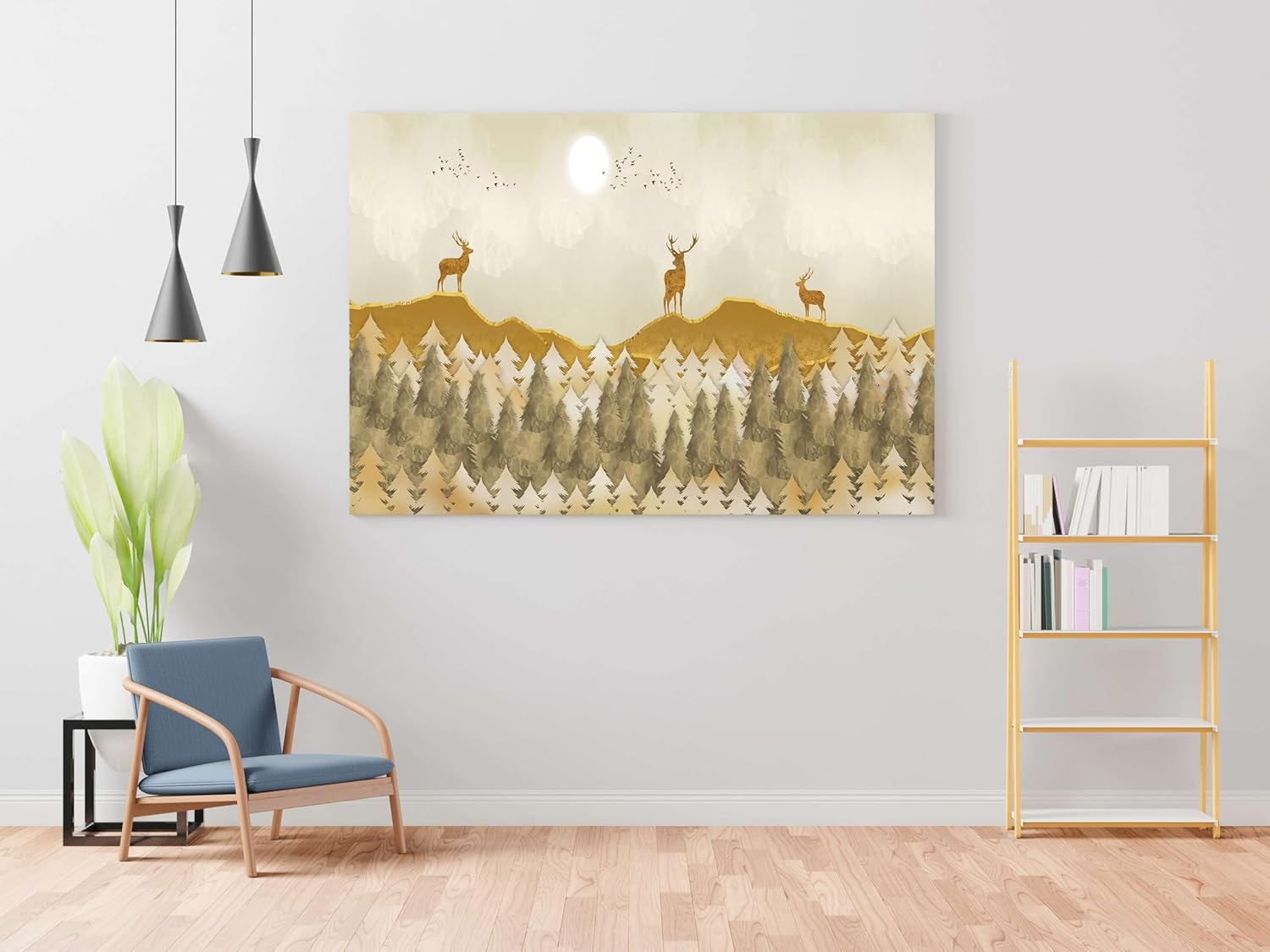 Morden Art Painting For Wall Decoration With Frame Canvas Painting For Living Room