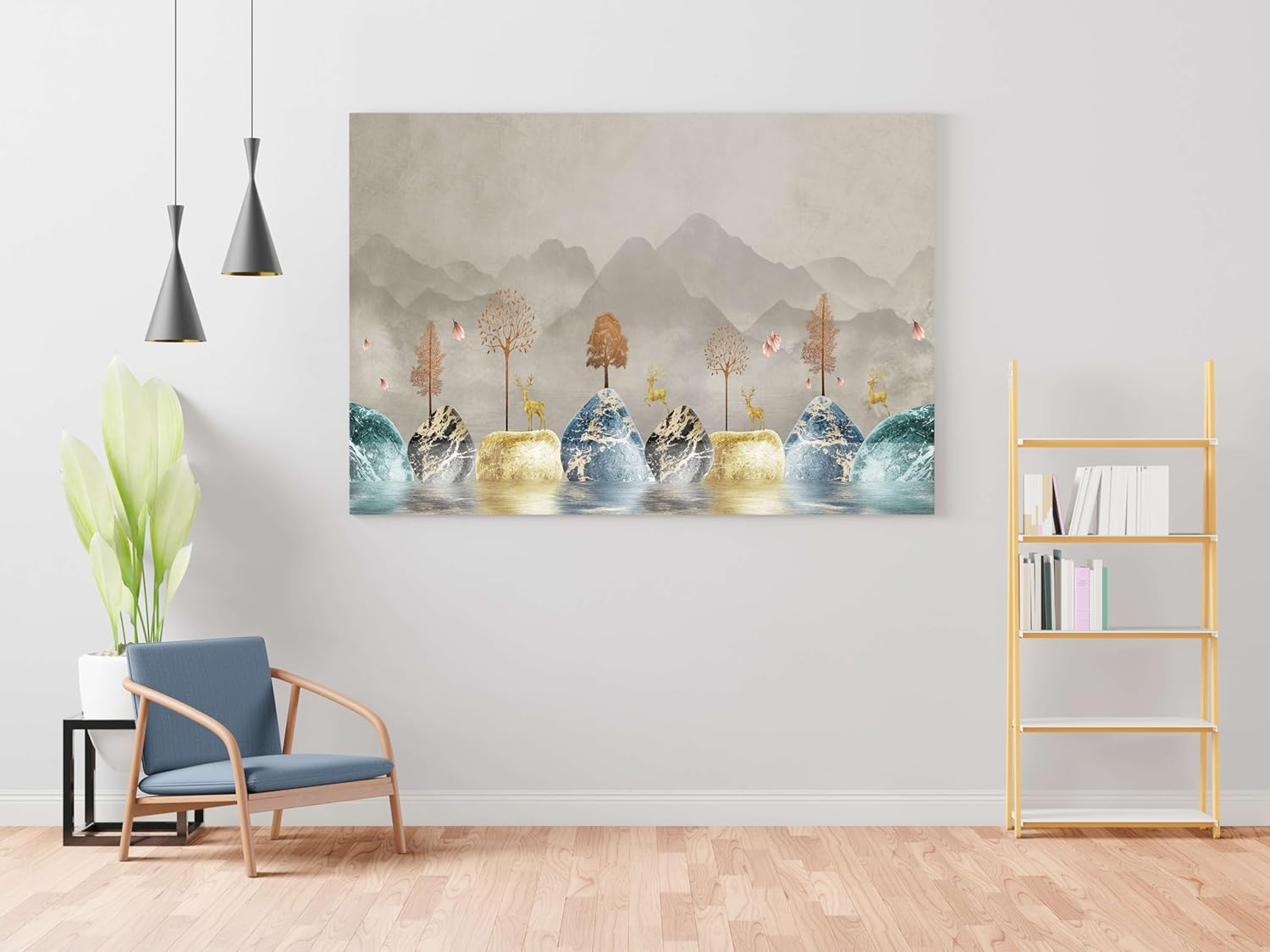 Morden Art Painting For Wall Decoration With Frame Canvas Painting For Living Room