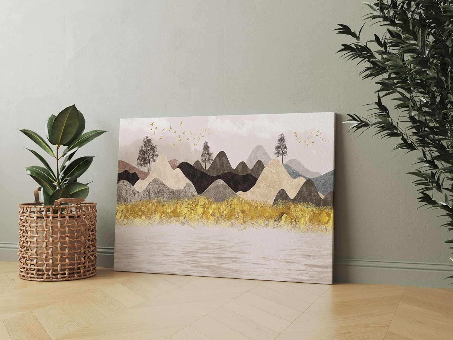 Morden Art Painting For Wall Decoration With Frame Canvas Painting For Living Room