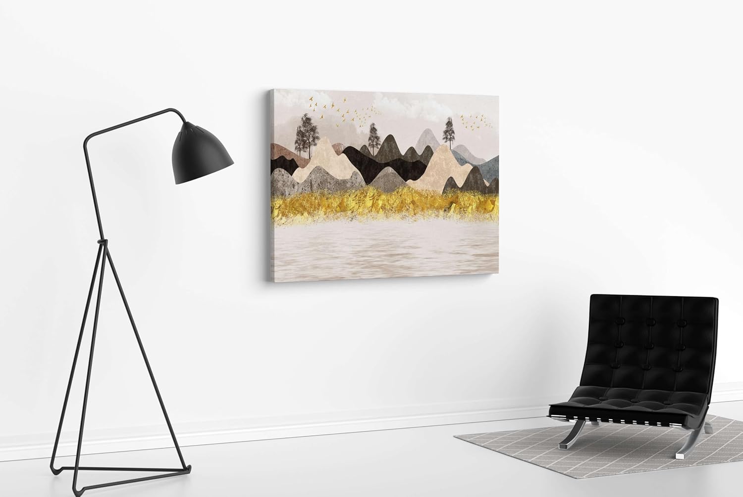 Morden Art Painting For Wall Decoration With Frame Canvas Painting For Living Room