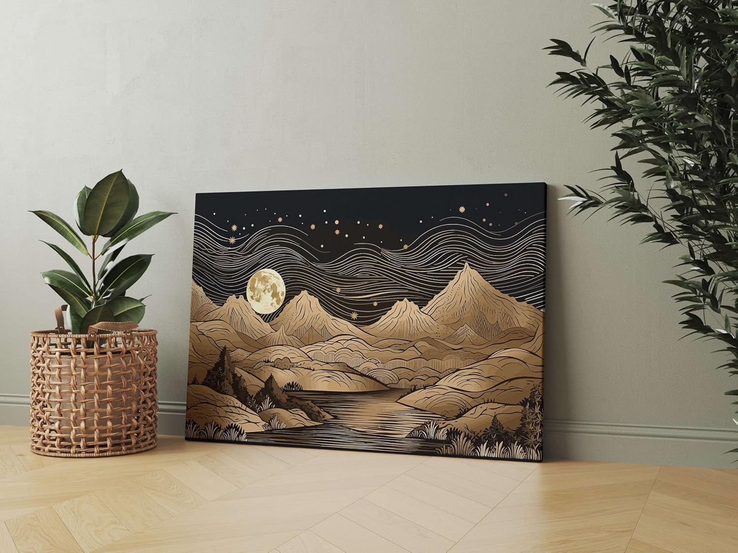 Morden Art Painting For Wall Decoration With Frame Canvas Painting For Living Room