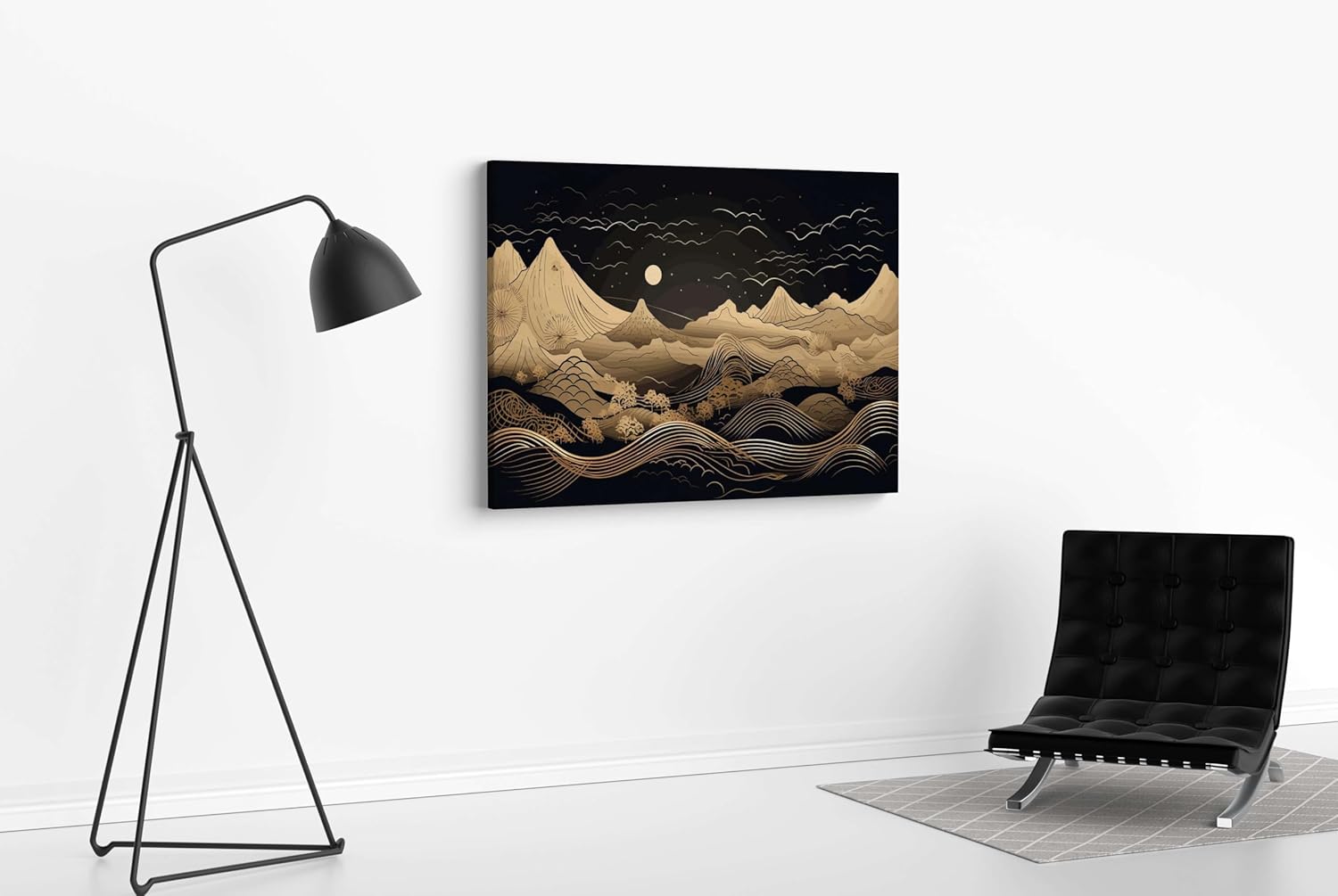 Morden Art Painting For Wall Decoration With Frame Canvas Painting For Living Room