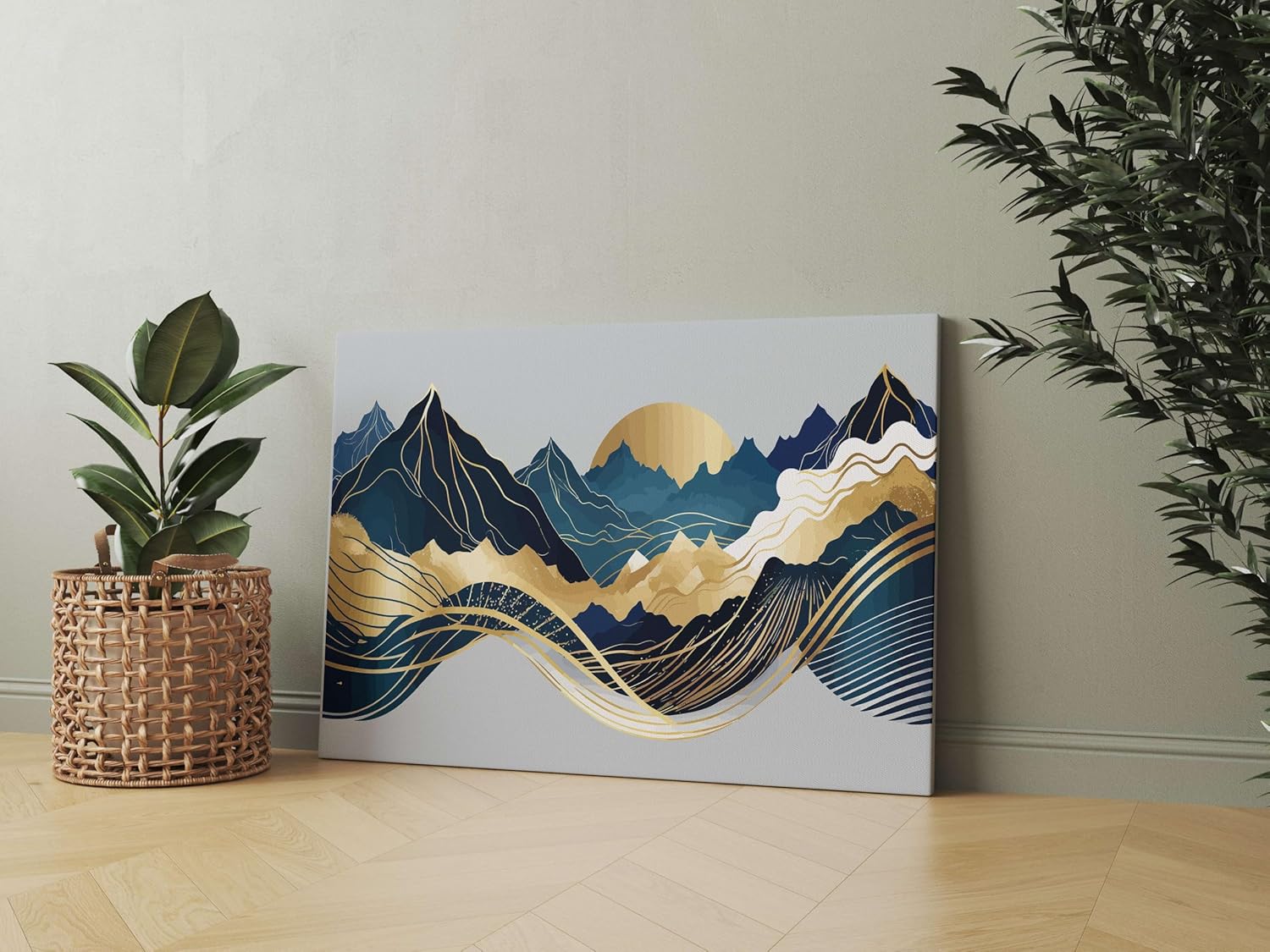 Morden Art Painting For Wall Decoration With Frame Canvas Painting For Living Room