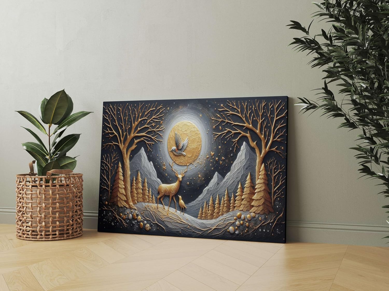 Morden Art Painting For Wall Decoration With Frame Canvas Painting For Living Room