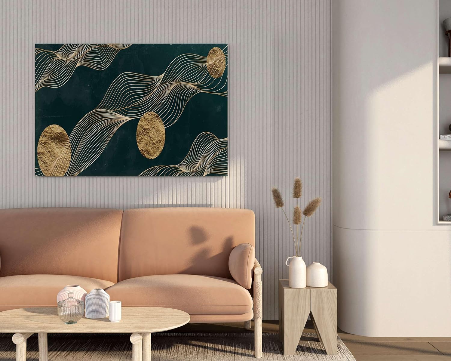 Modern Art Canvas Wall Painting with Fra...