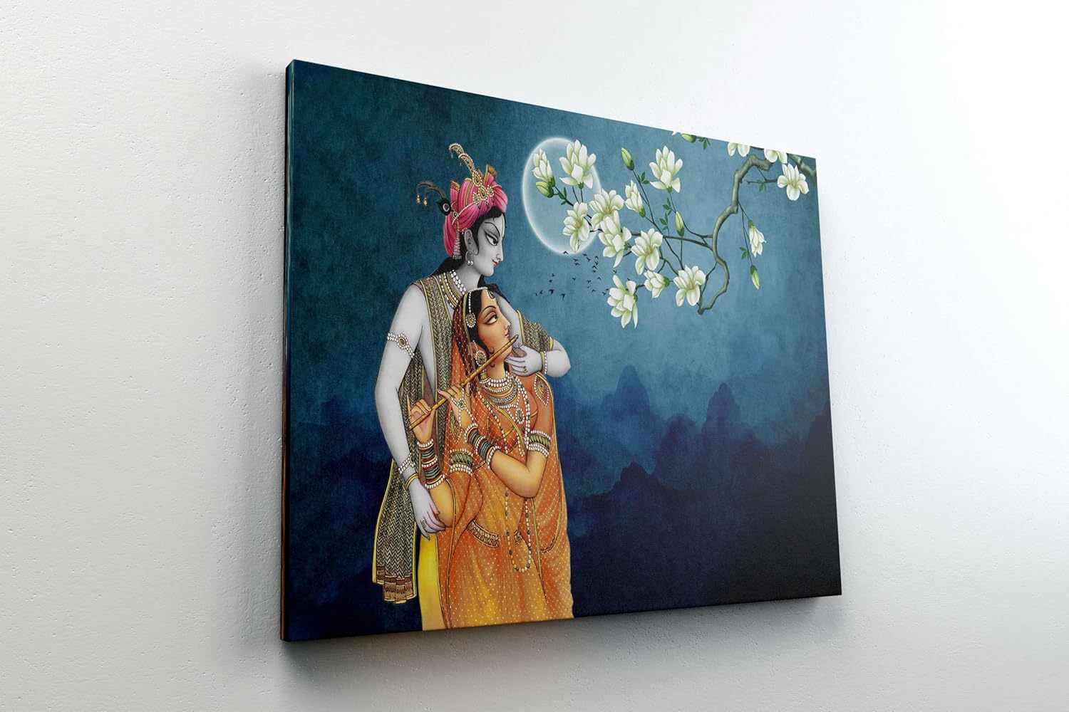 Radha Krishna Paintings For Wall Decoration With Frame Canvas Painting
