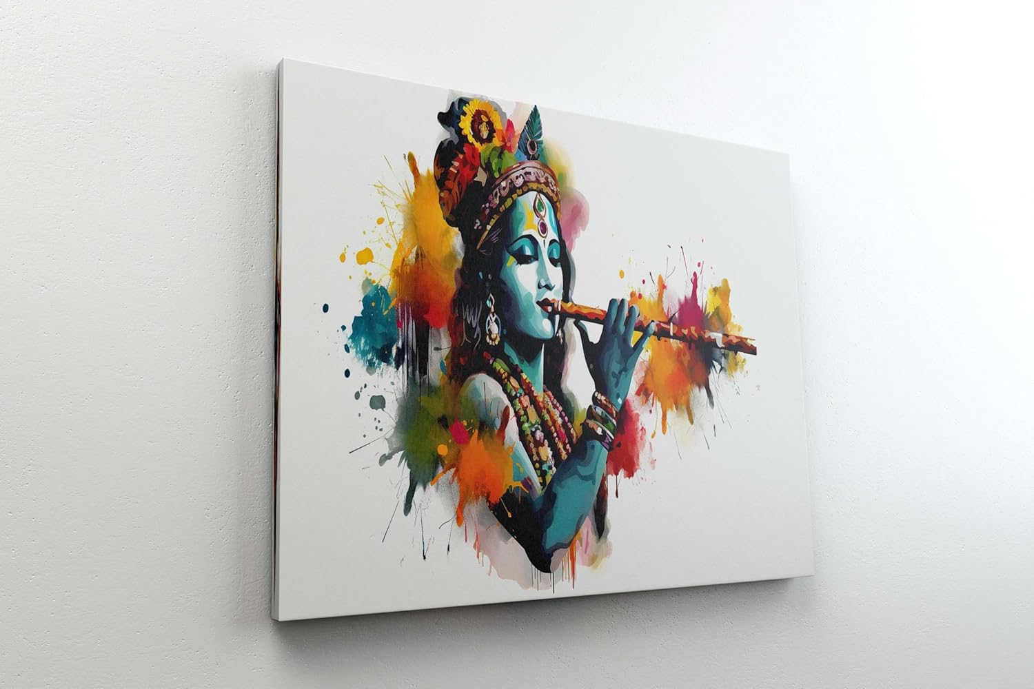 Radha Krishna Paintings For Wall Decoration With Frame Canvas Painting