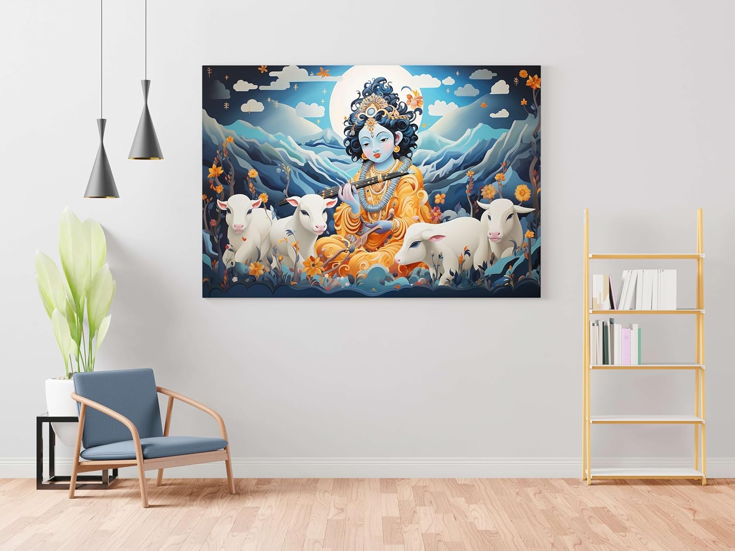 Radha Krishna Paintings For Wall Decorat...