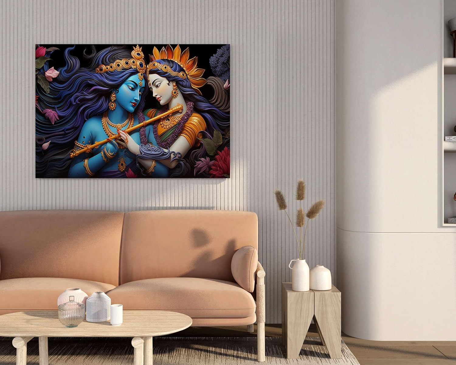 Radha Krishna Paintings For Wall Decorat...