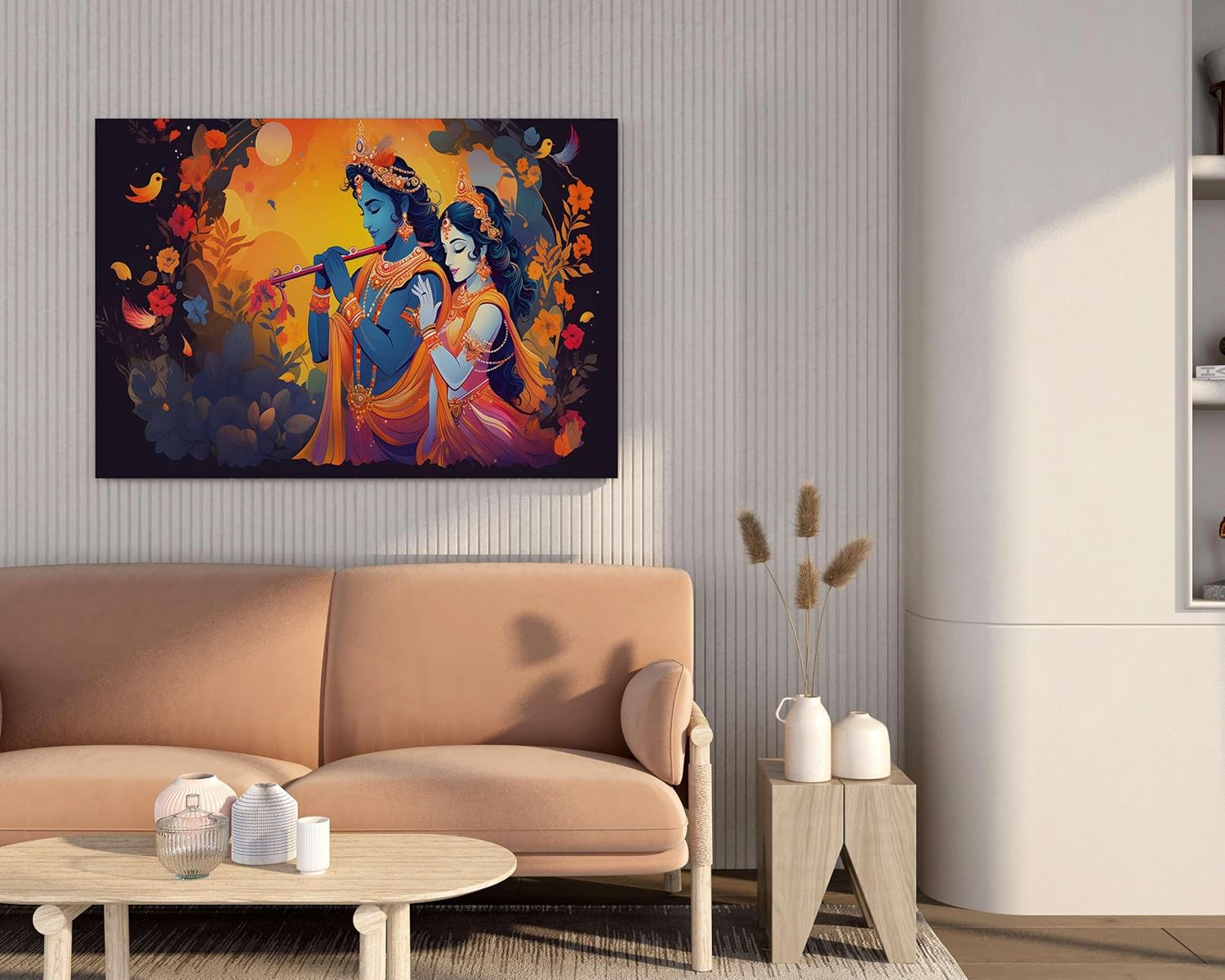 Radha Krishna Paintings For Wall Decorat...