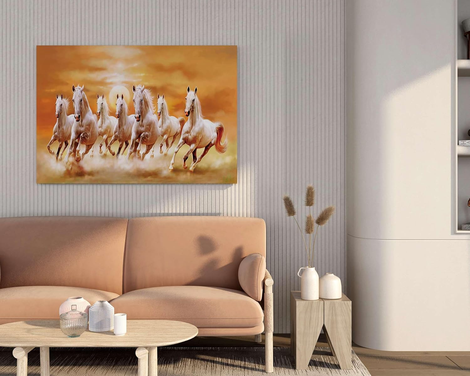 Seven Horse Painting For Wall Decoration...