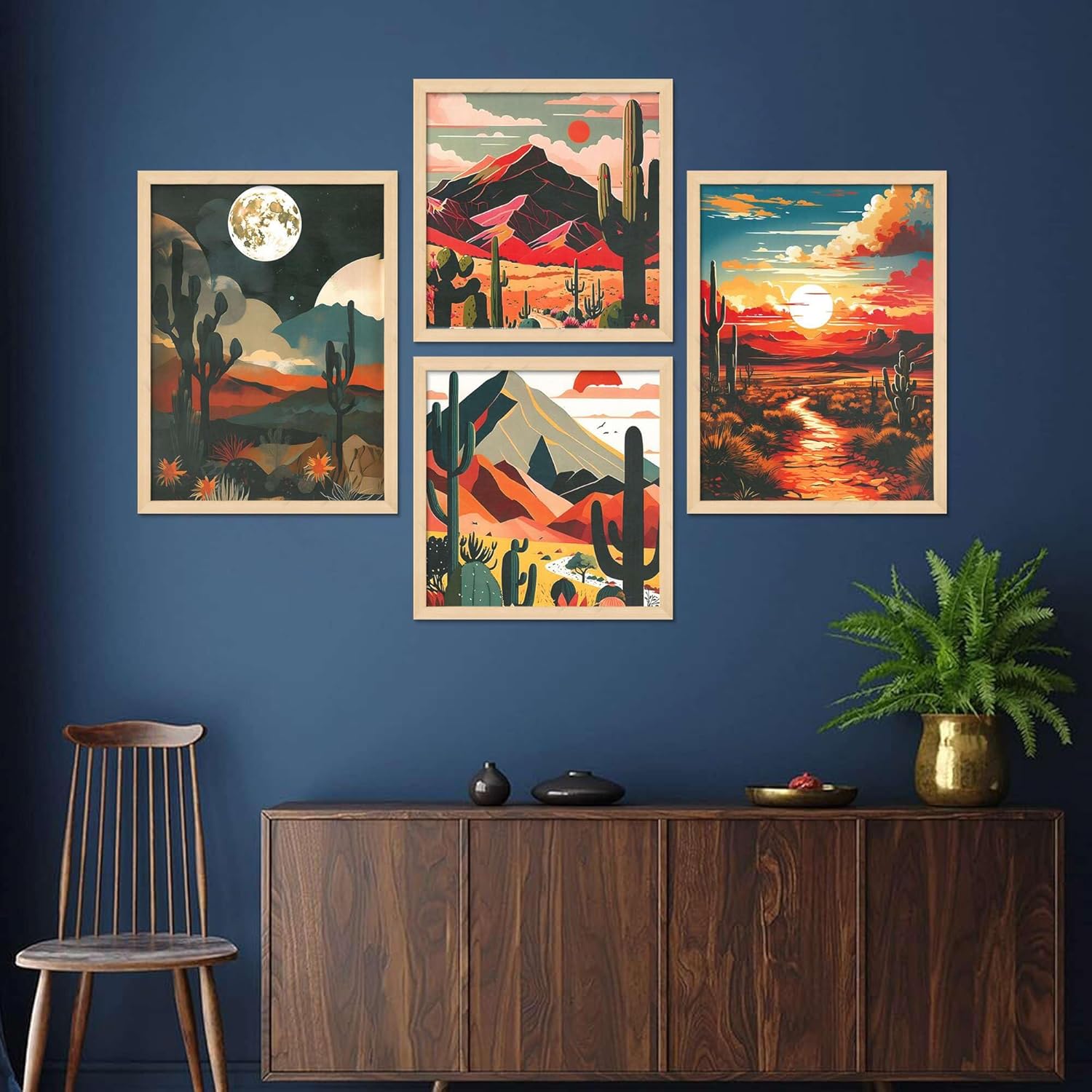 Framed Painting Set of Four for Wall Pai...