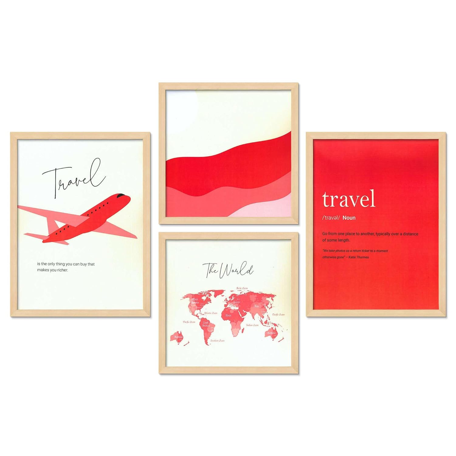 Framed Painting Set of Four for Wall Painting Decoration