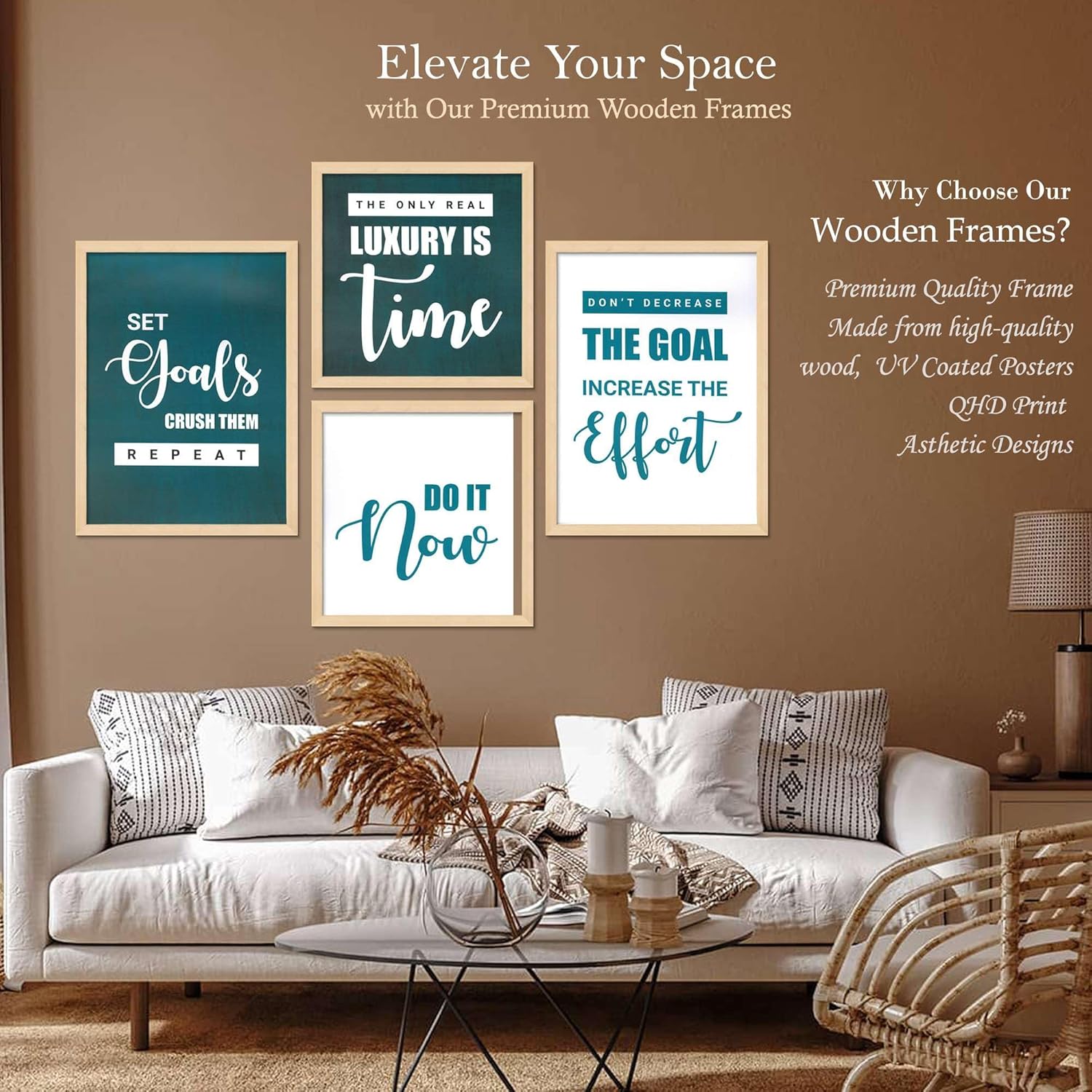 Framed Painting Set of Four for Wall Painting Decoration