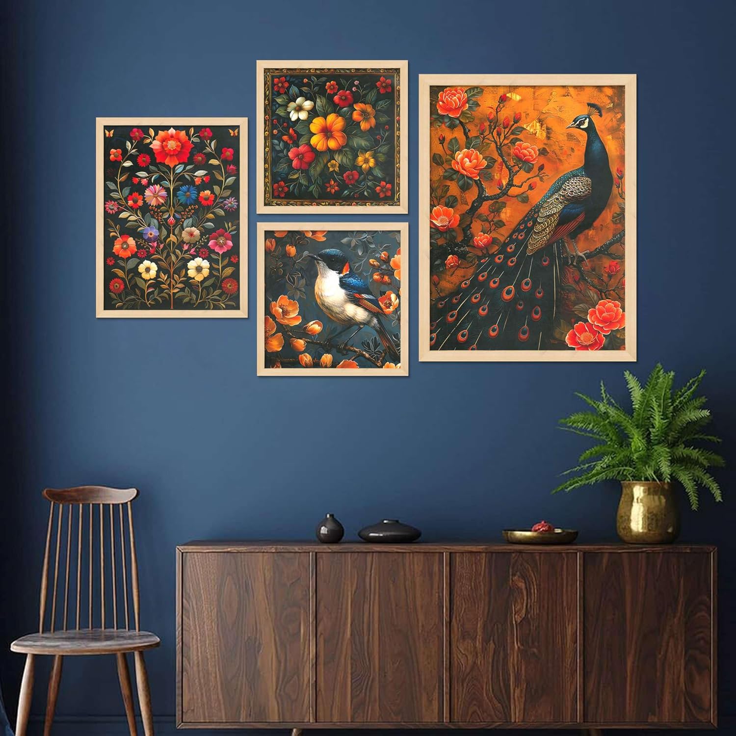 Framed Painting Set of Four for Wall Pai...