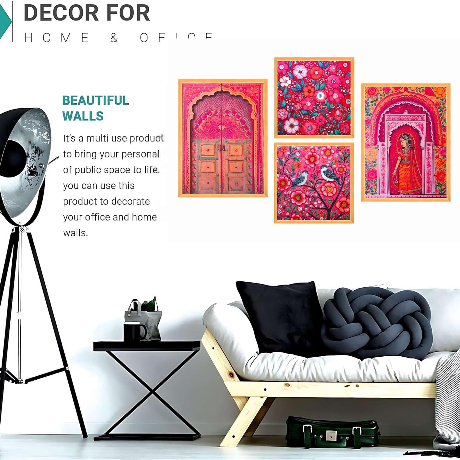 Wall Paintings Set of Four for Wall Dacoration Large Framed Wall Paintings