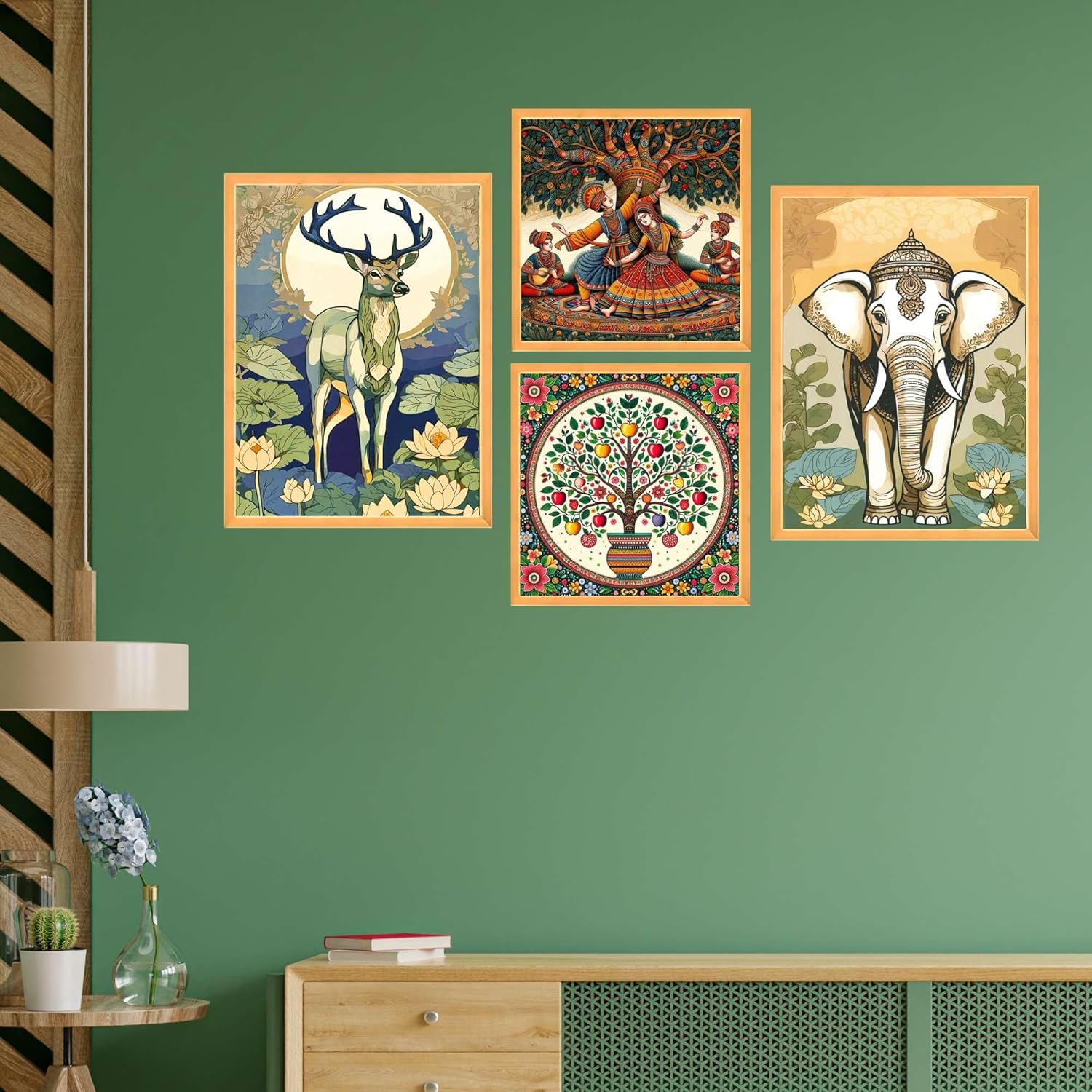 Wall Paintings Set of Four for Wall Dacoration Large Framed Wall Paintings