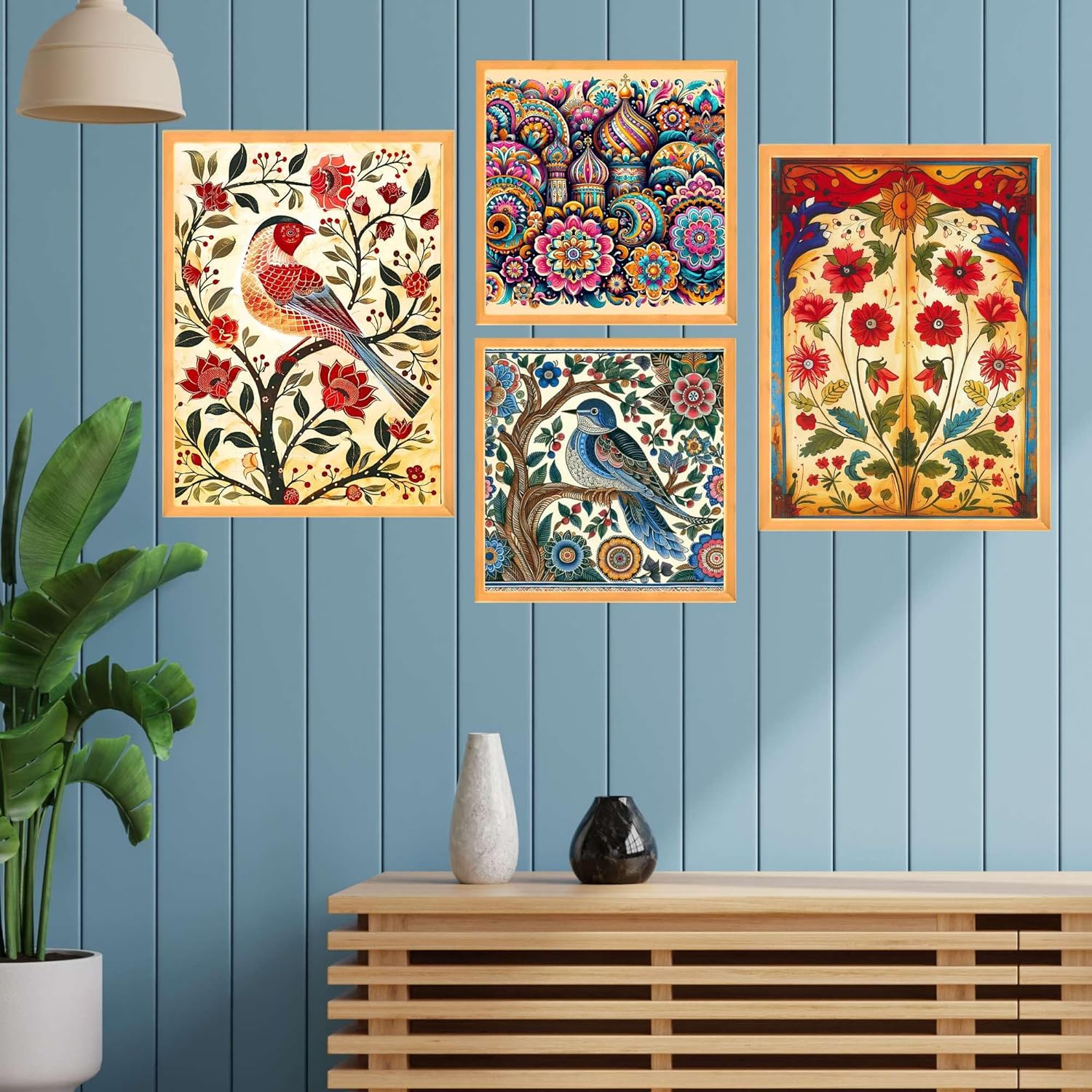 Wall Paintings Set of Four for Wall Dacoration Large Framed Wall Paintings