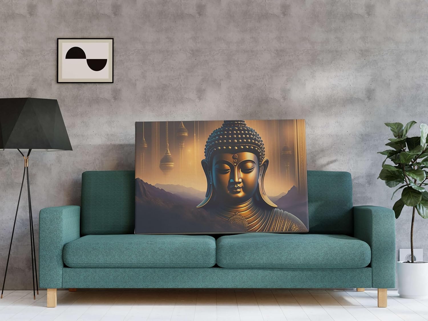 Buddha Paintings For Wall Decoration With Frame Canvas Painting For Living Room
